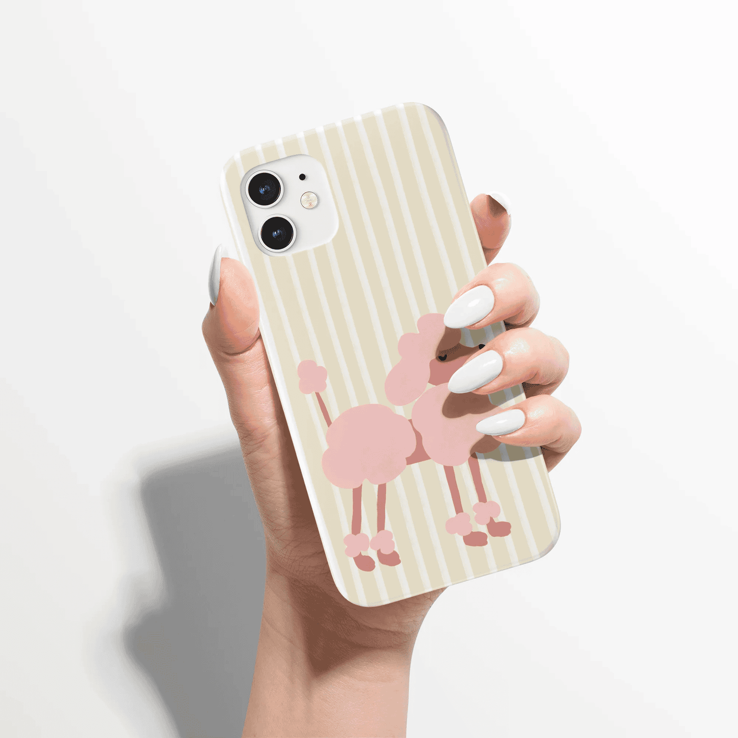 Pink Poodle Dog Lovers iPhone Case