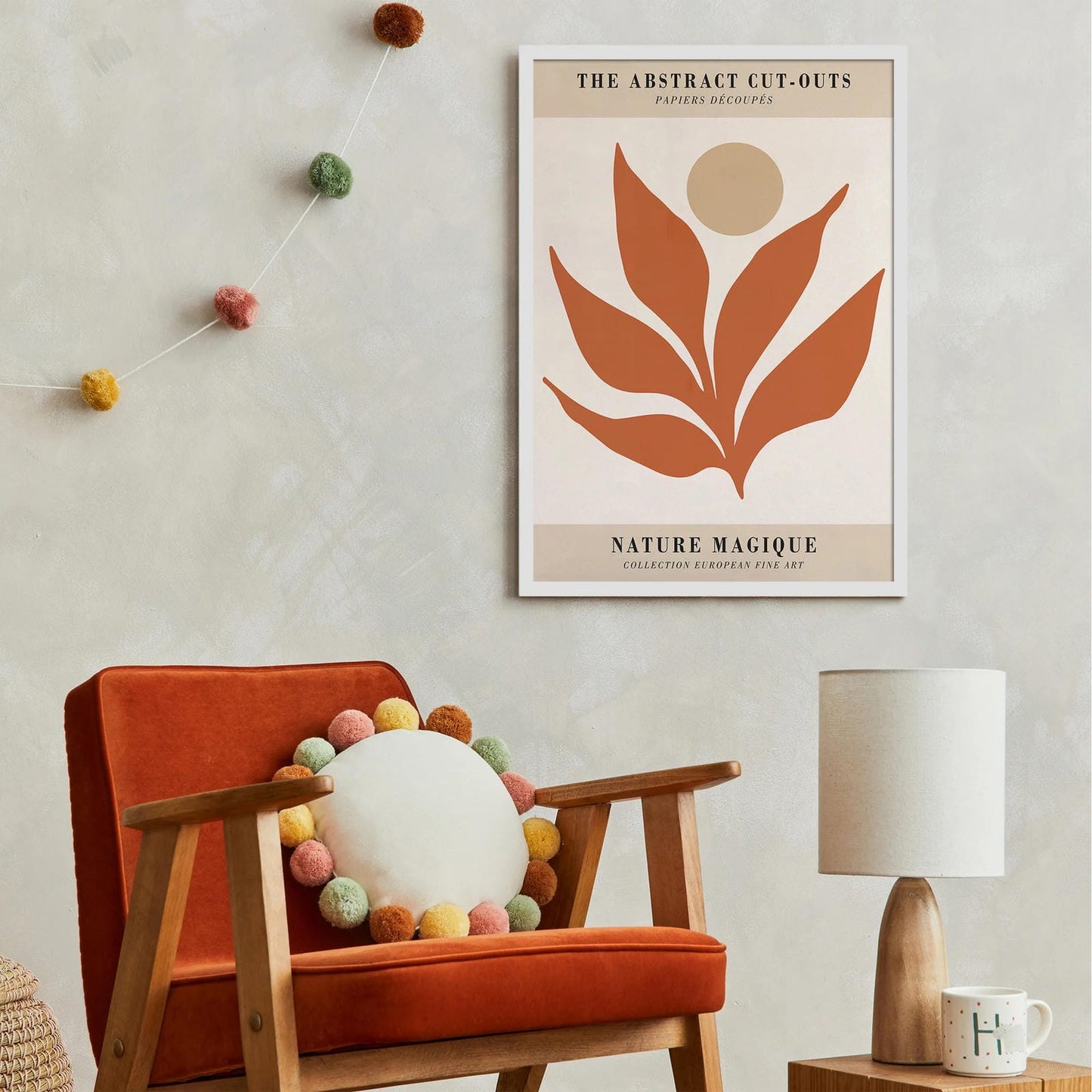 Beige Boho Botanical Poster
