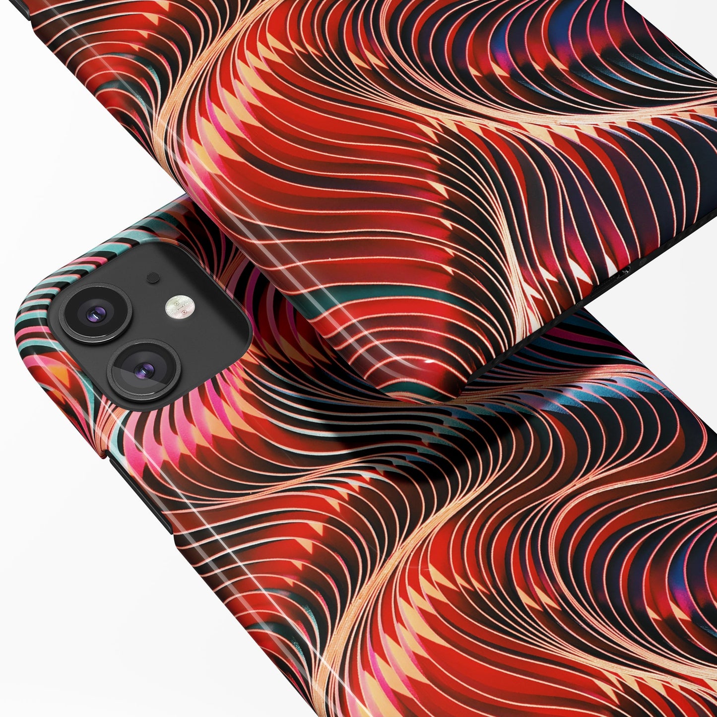 Red Organic Modern iPhone Case