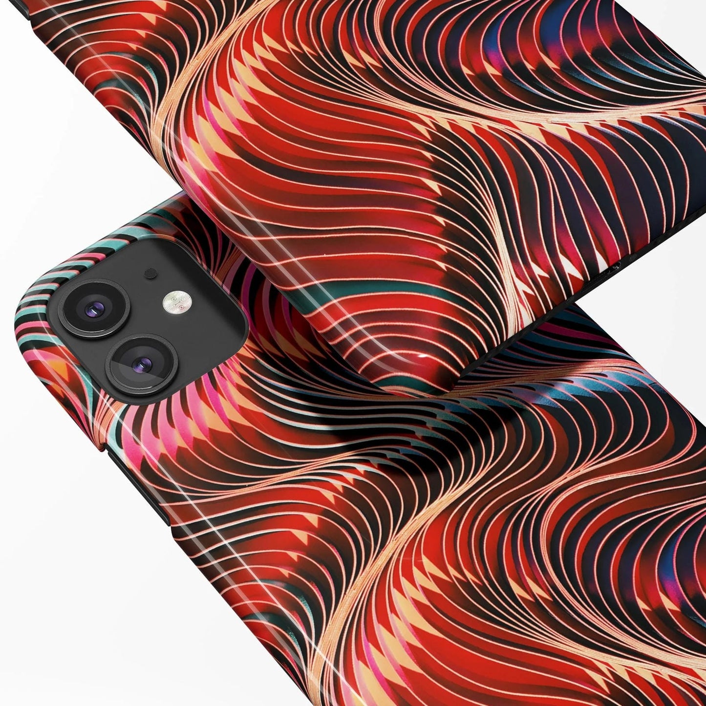 Red Organic Modern iPhone Case