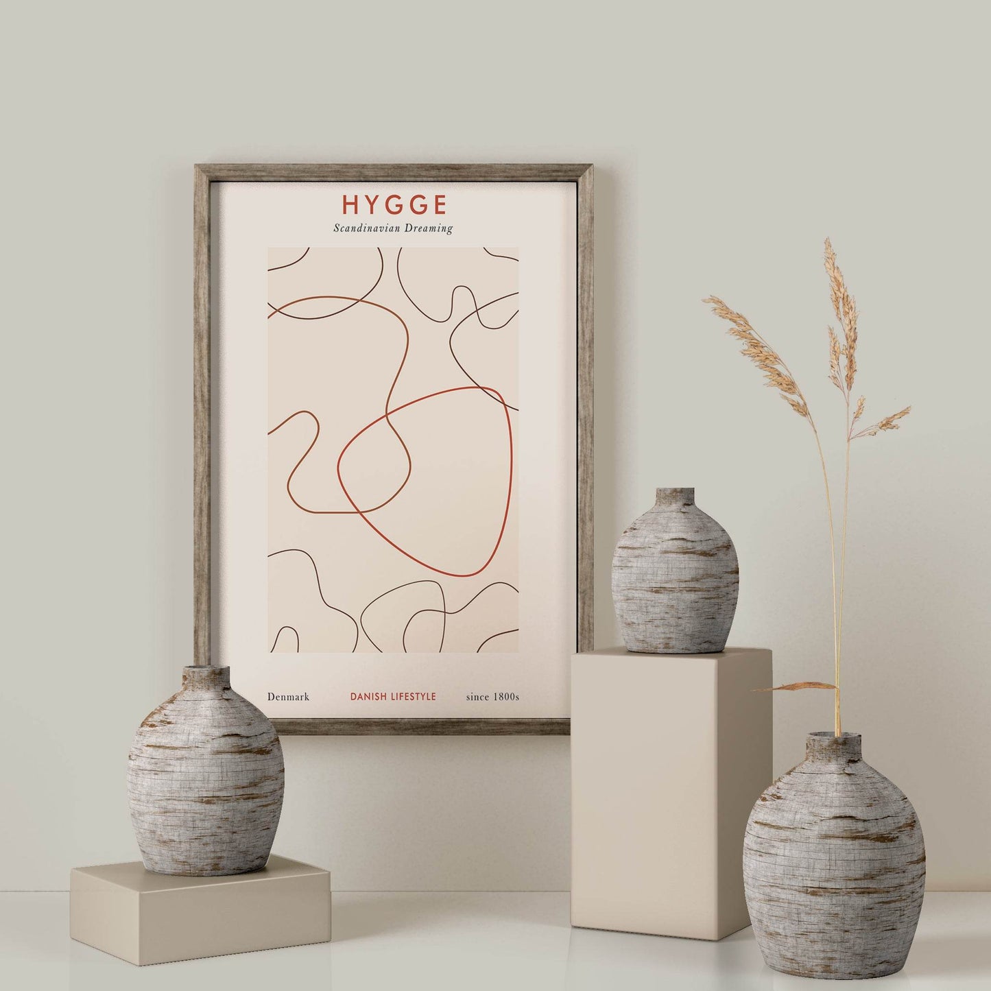 Minimal Line Art Hygge Poster - HypeSheriff Europe