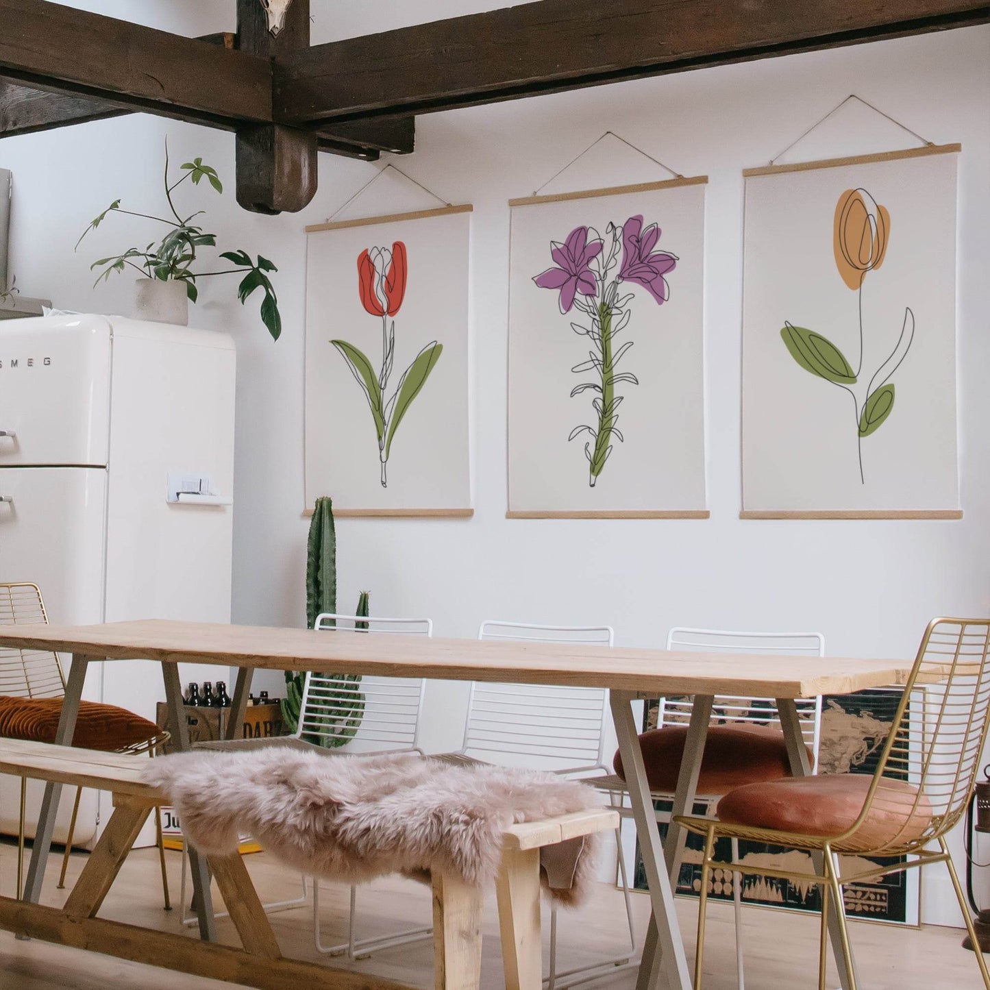 Set of 3 Scandi Floral Prints - HypeSheriff Europe