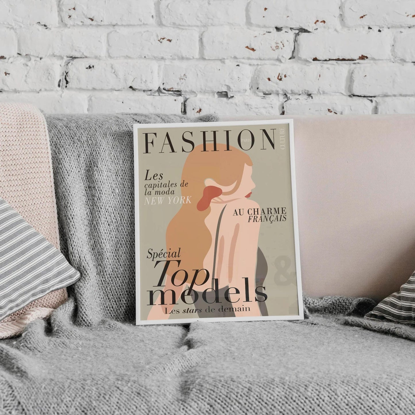 Fashion Magazine Cover Poster