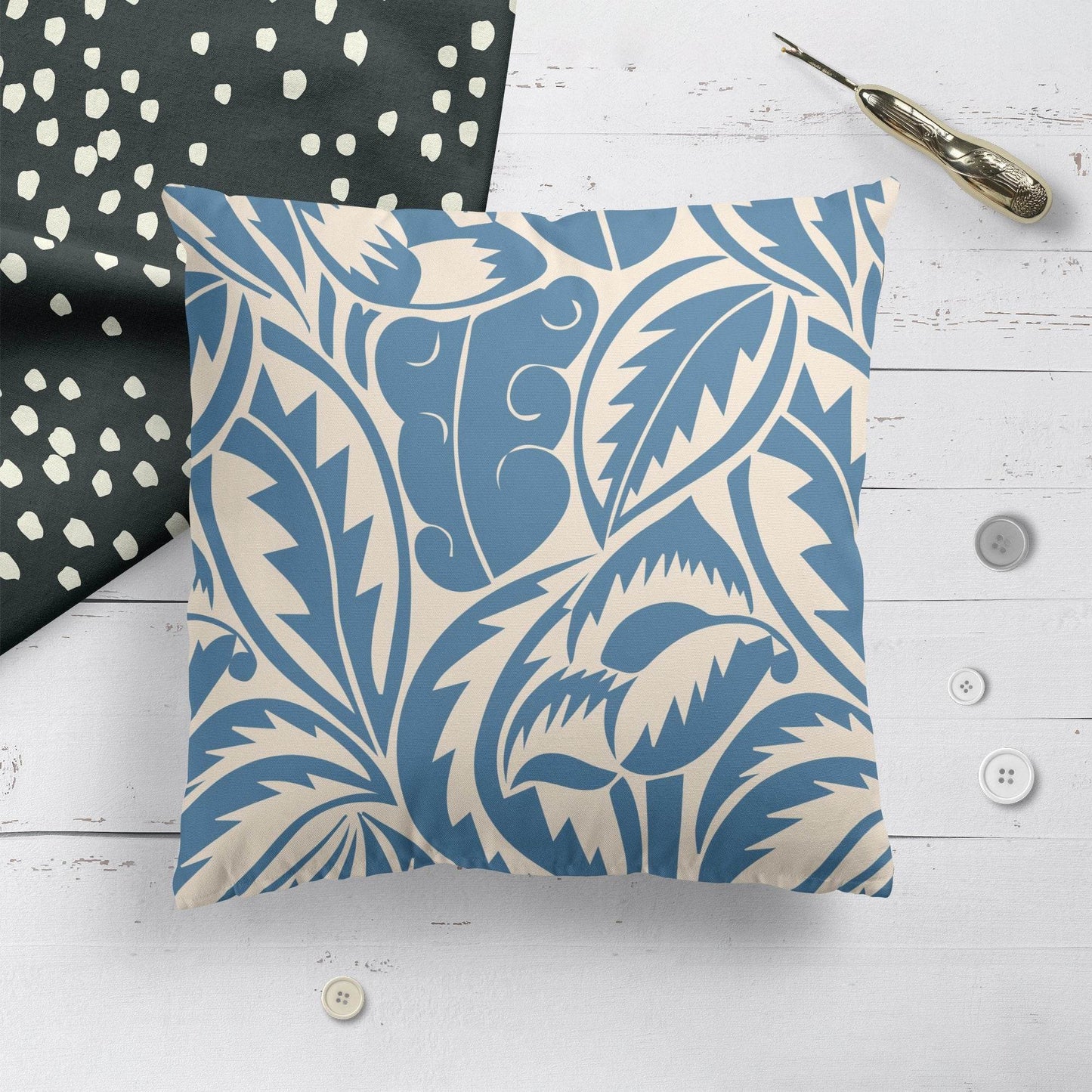 Blue Throw Pillow - HypeSheriff Europe