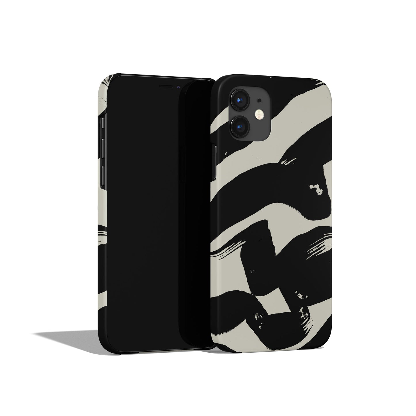 Black Modern Line Art iPhone Case