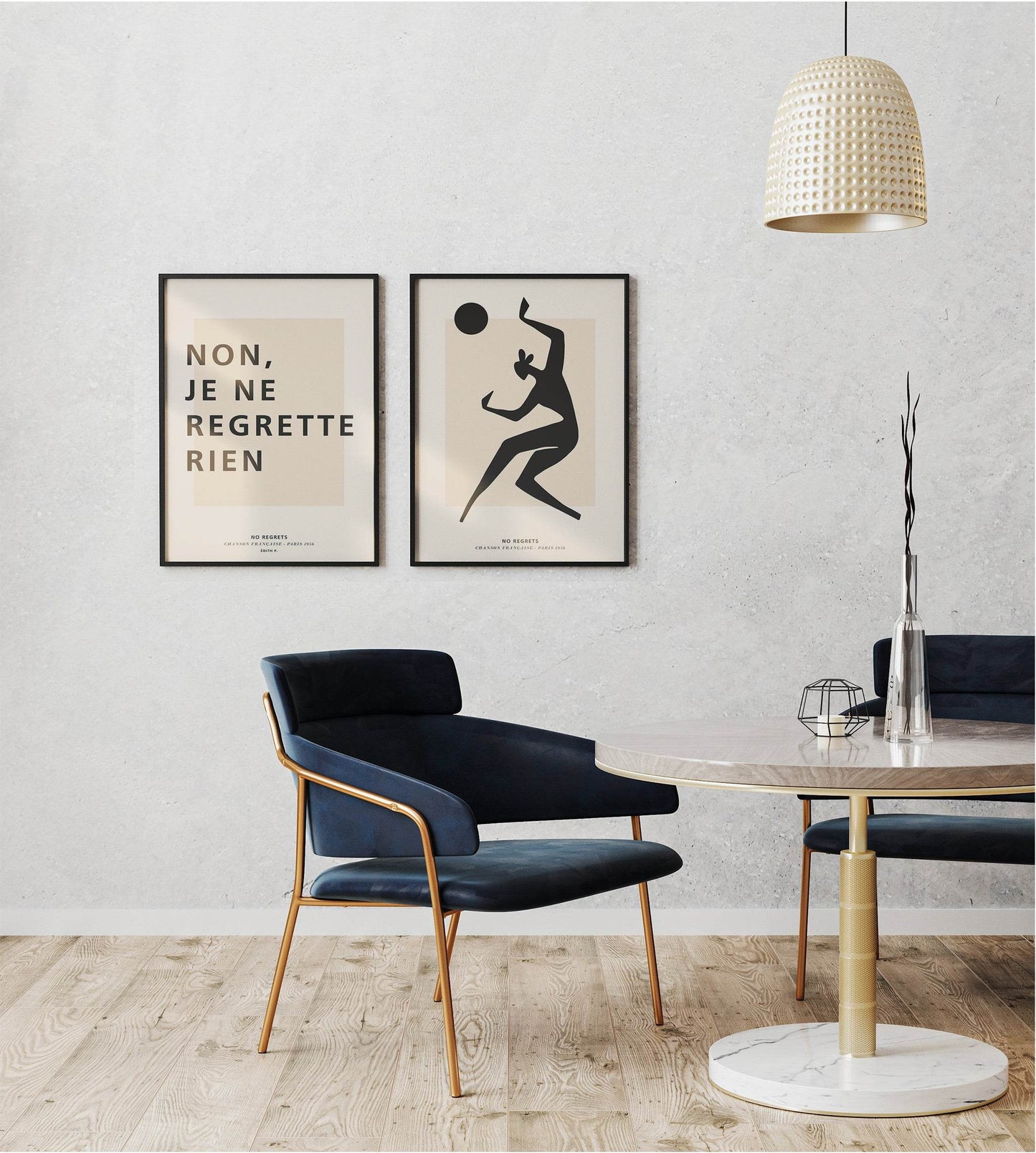 Set of 2 Edith Piaf Inspired Prints - HypeSheriff Europe