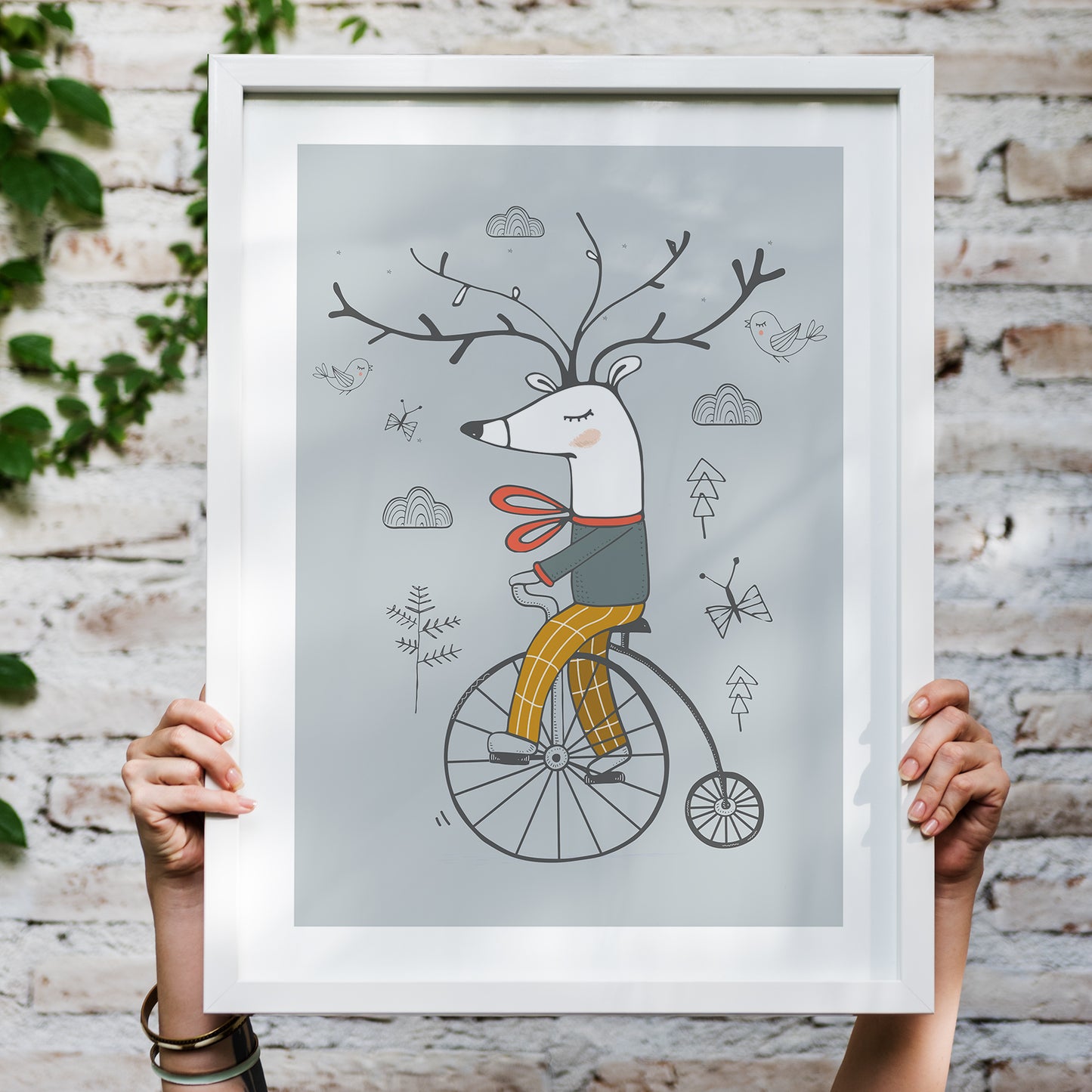 Funny Reindeer Poster - HypeSheriff Europe