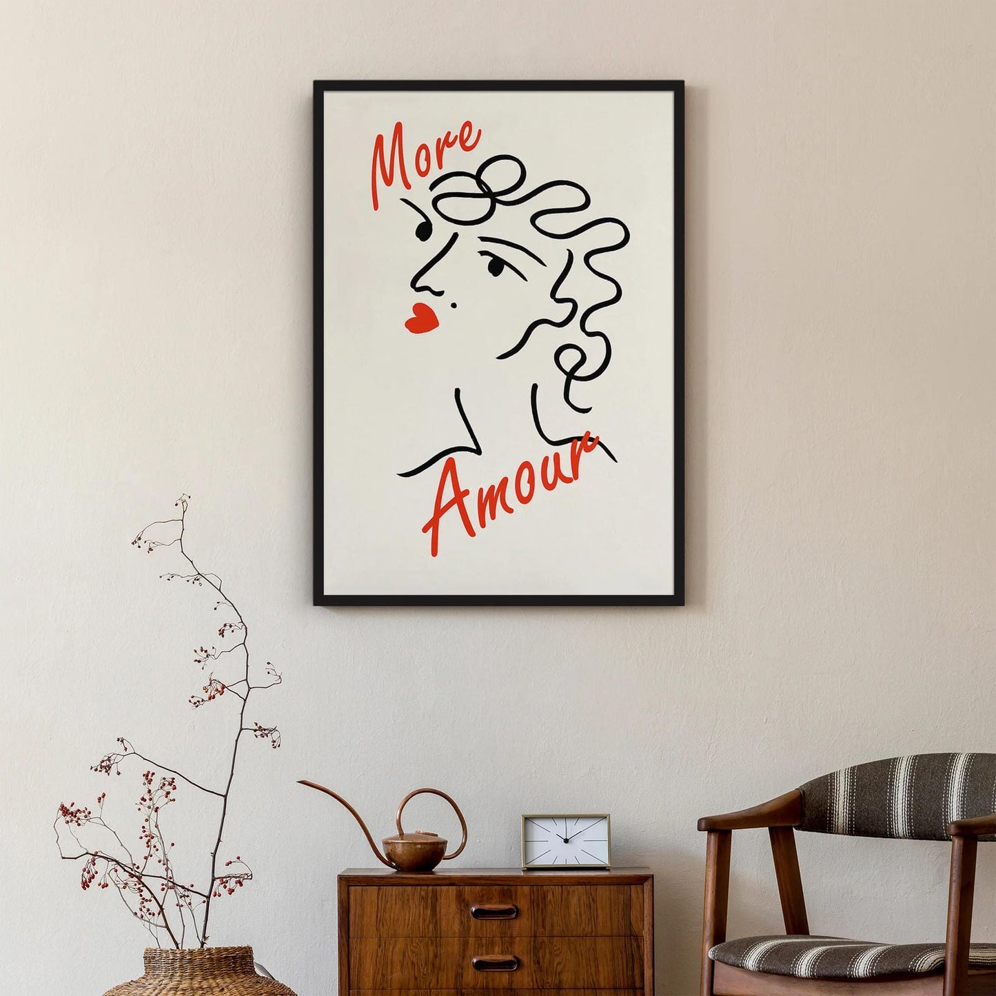 More Amour Woman Art Print