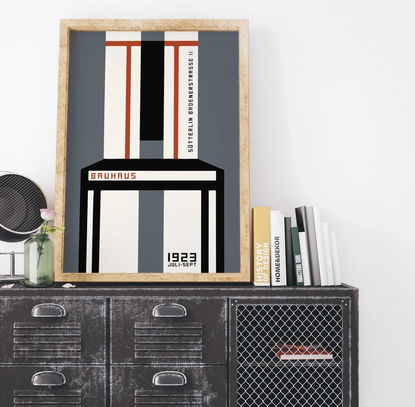 Bauhaus Geometric Retro Poster