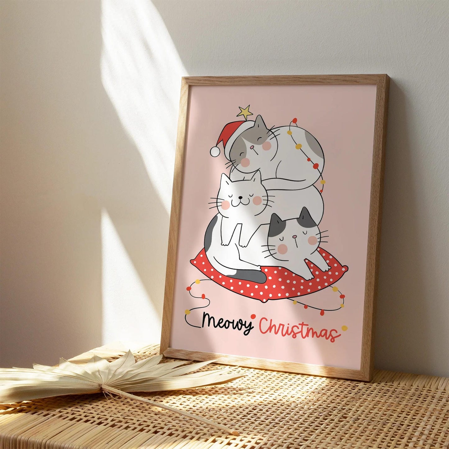 Meowy Christmas Poster