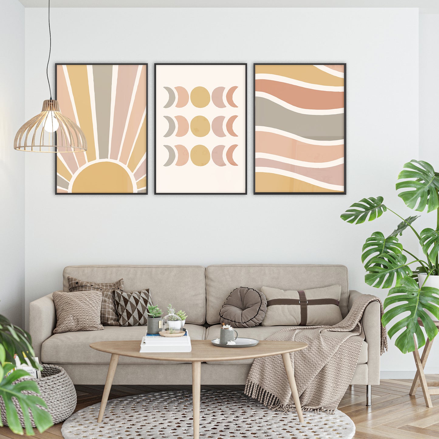Set of 3 Minimalist Boho Posters