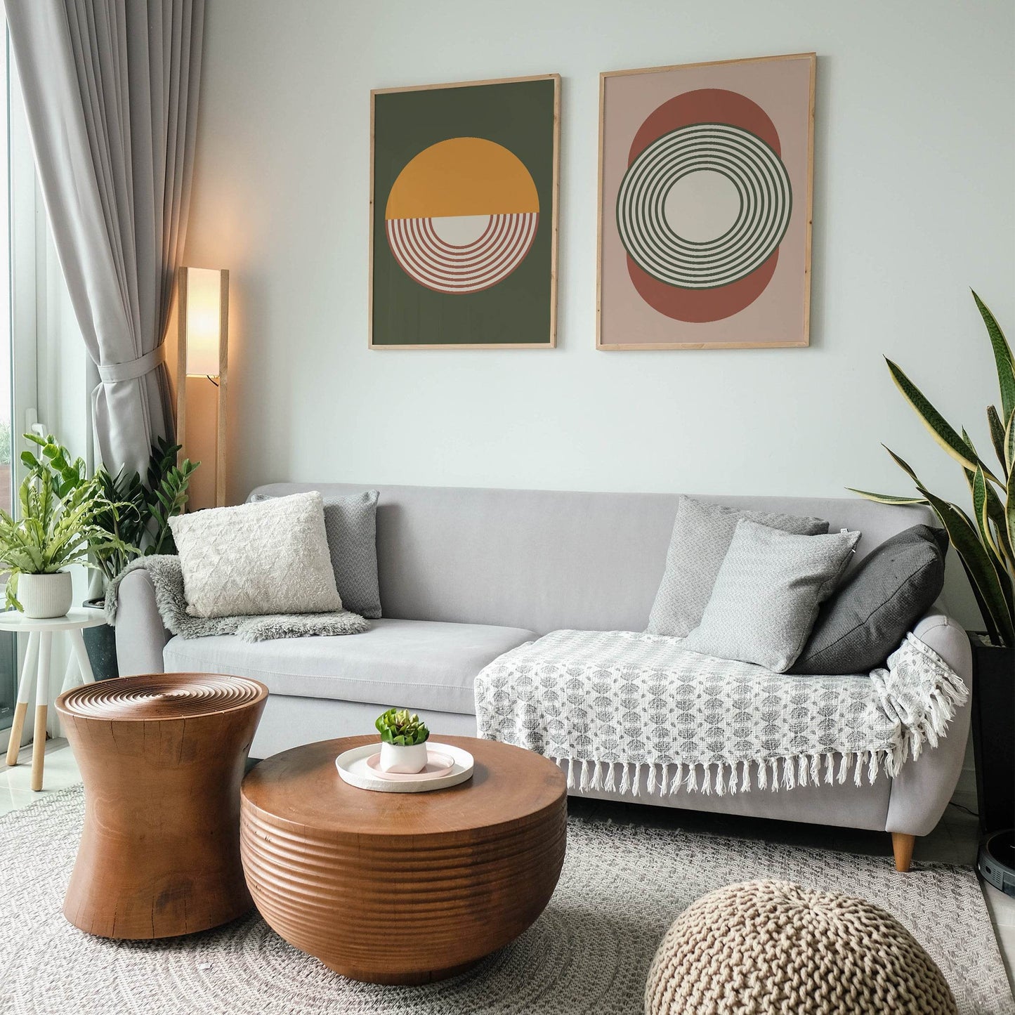 Set of 2 Nordic Geometric Posters - HypeSheriff Europe