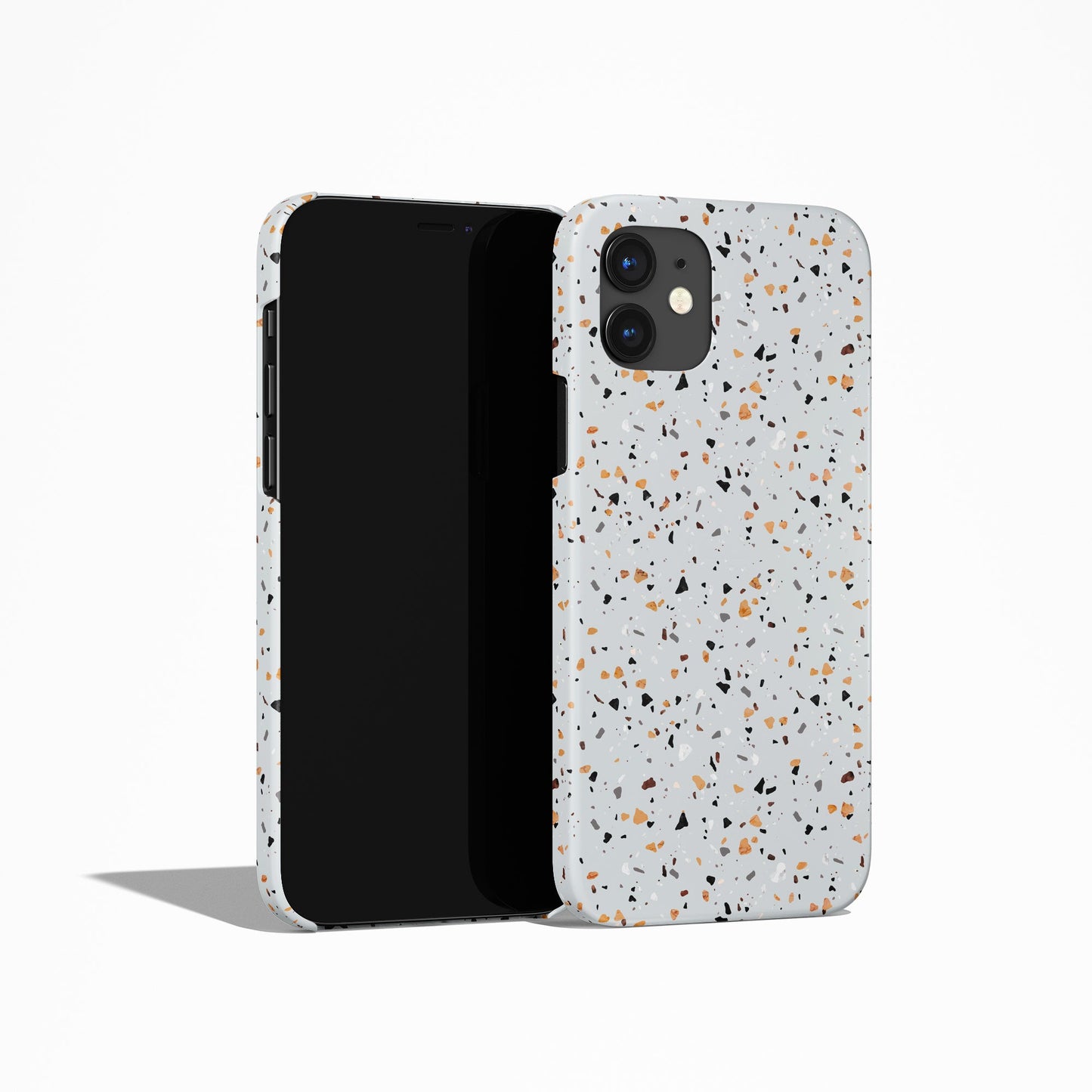 Grey Nordic Terrazzo iPhone Case