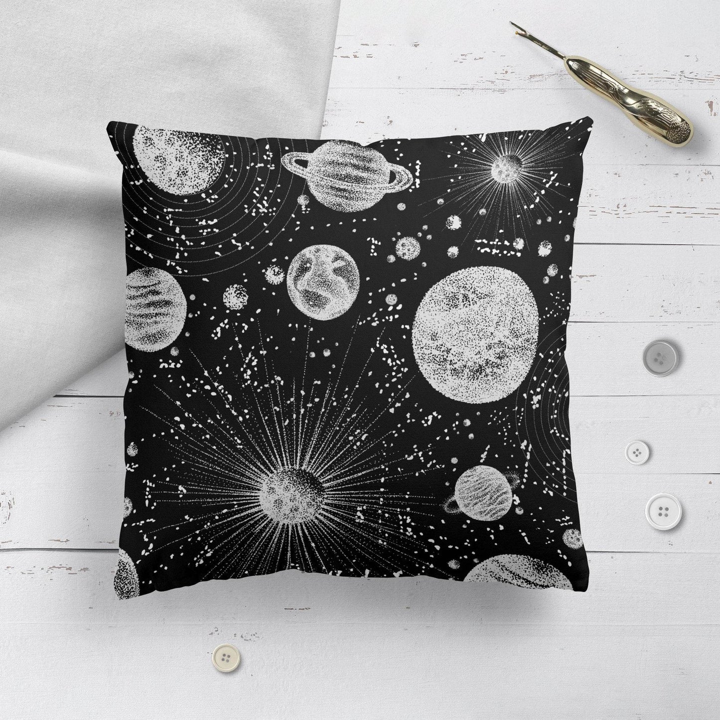 Spacex Throw Pillow - HypeSheriff Europe