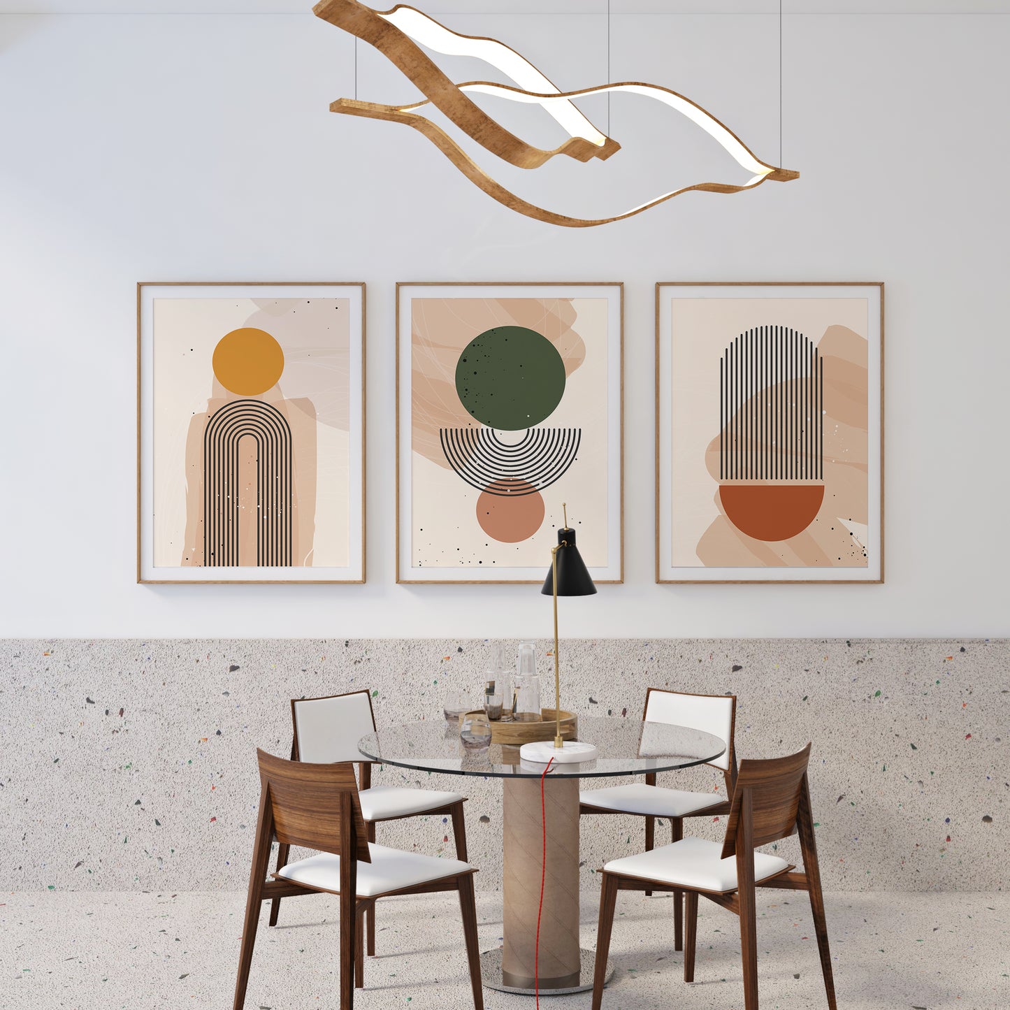 Set of 3 Modern Boho Chic Posters