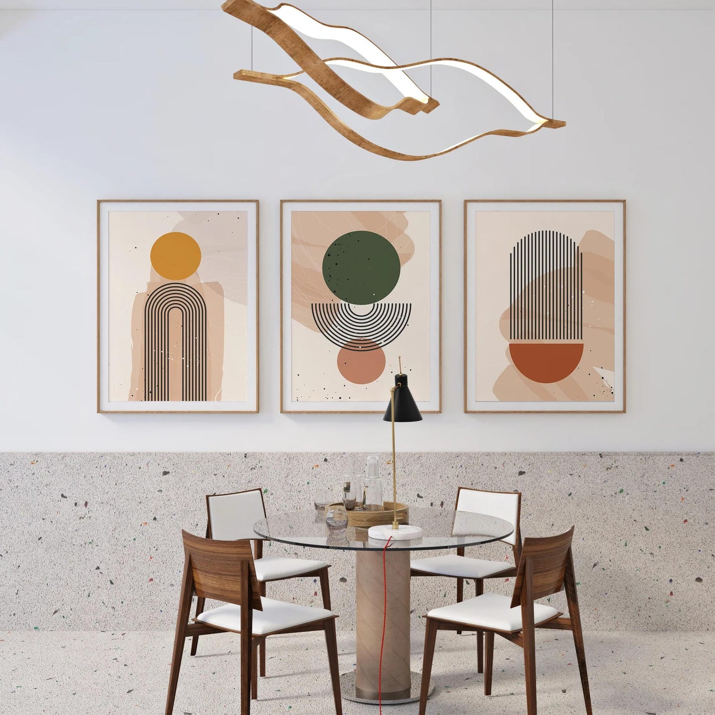 Set of 3 Modern Boho Chic Posters