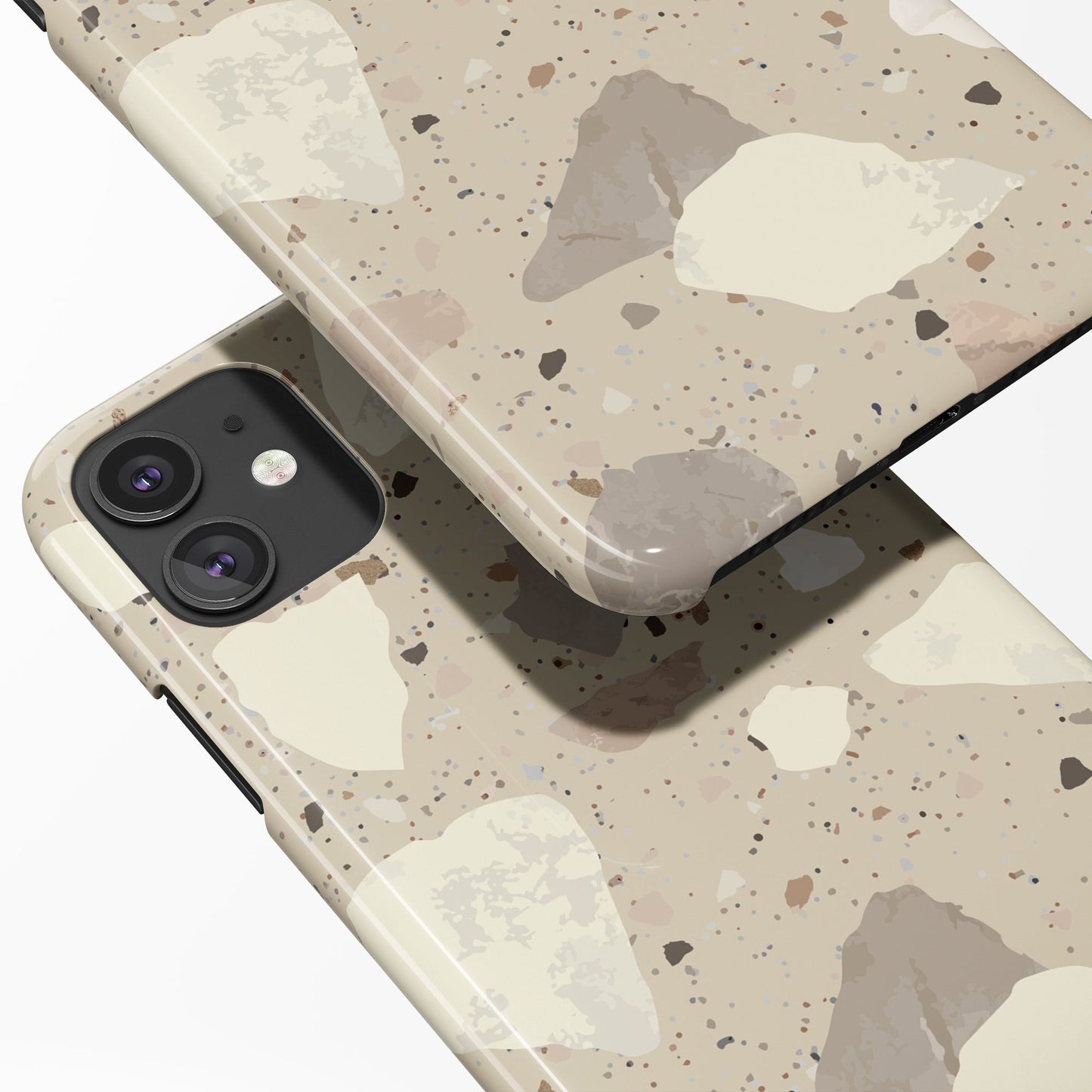 Beige Nature Terrazzo iPhone Case