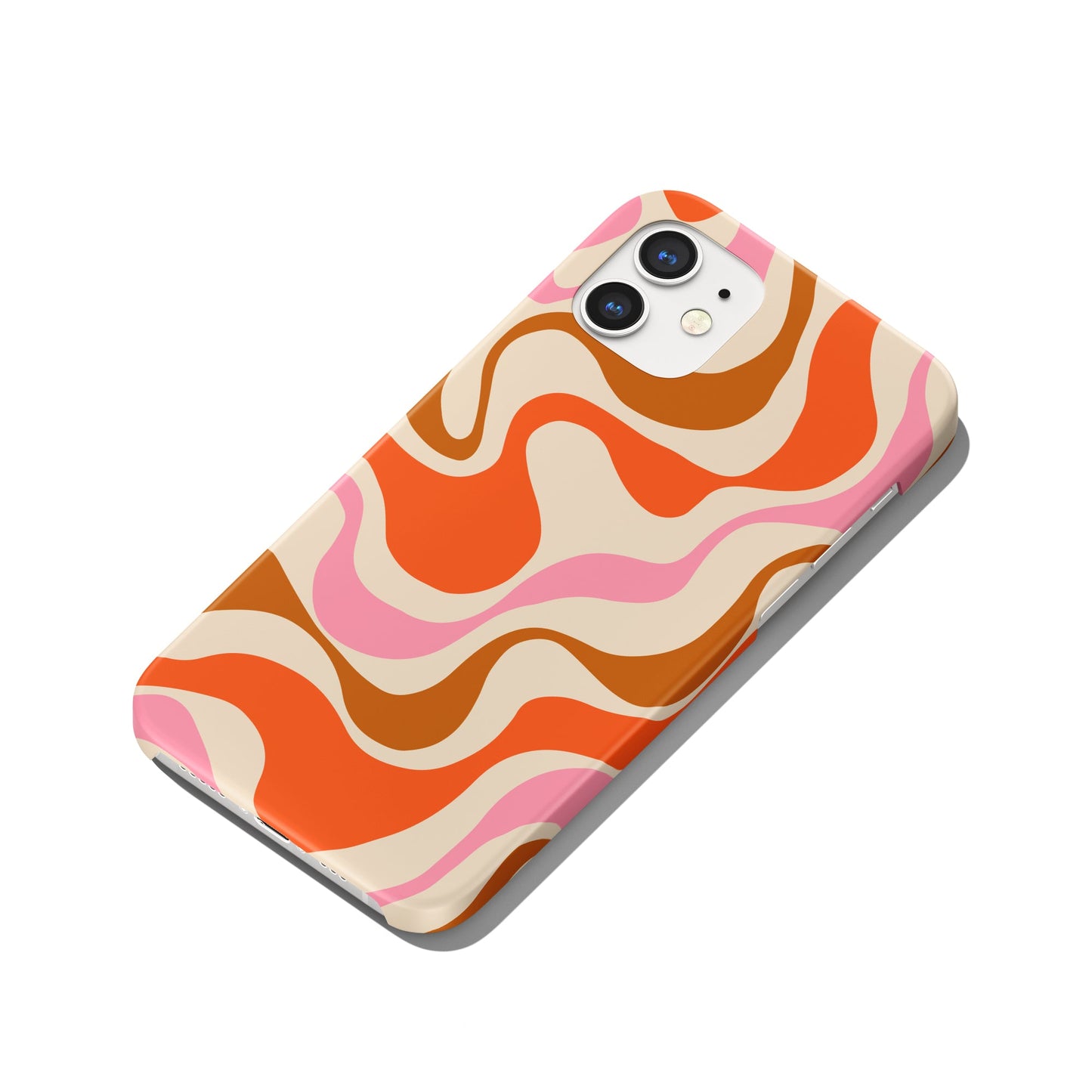 Retro 70s Swirl Art iPhone Case