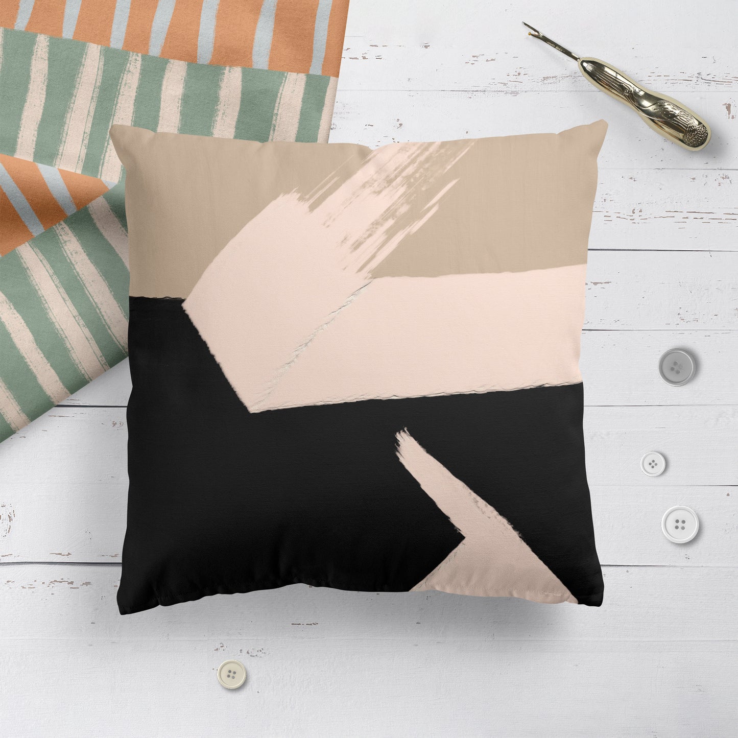 Minimalist Art No3 Composition Throw Pillow