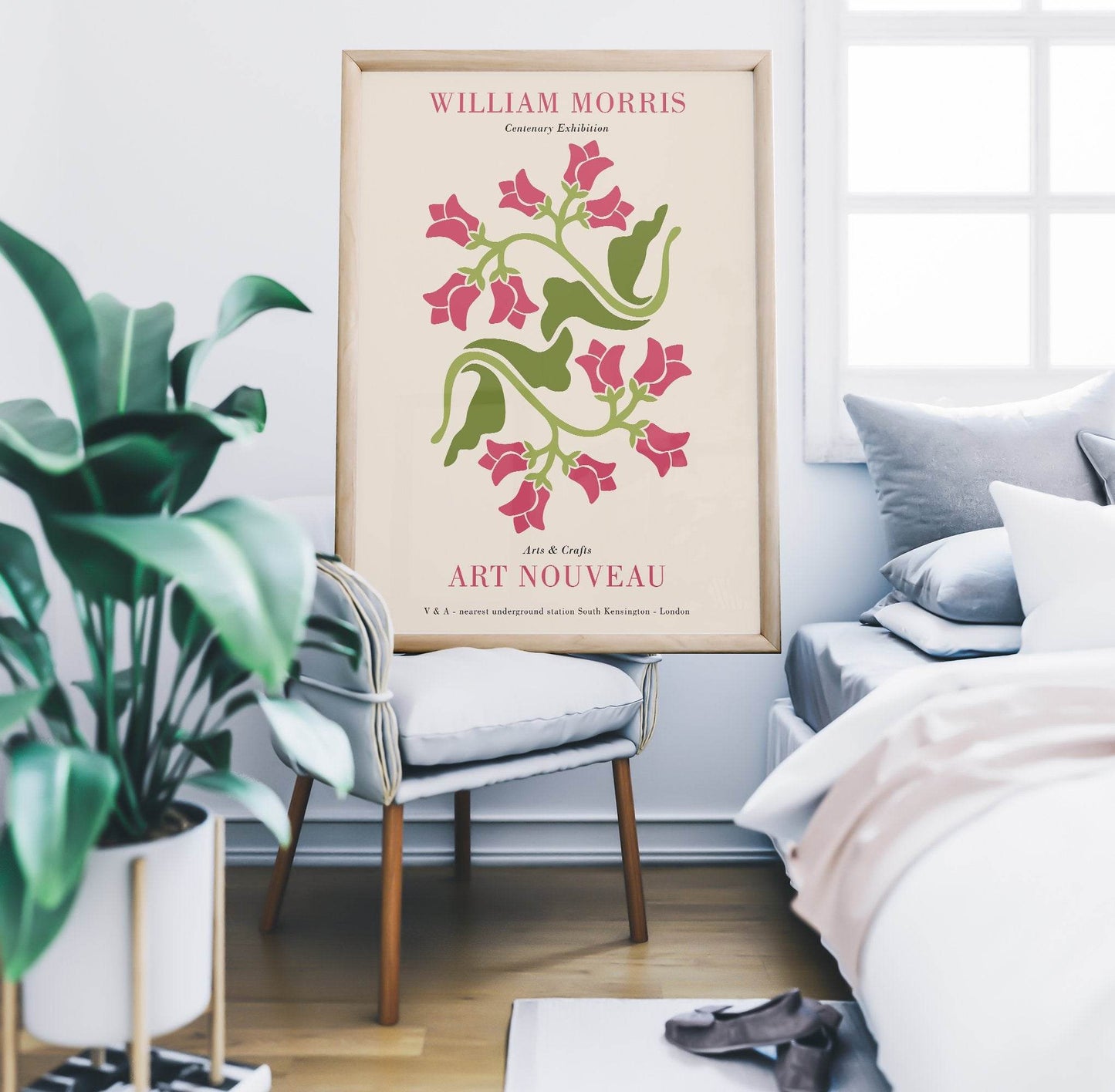 Pink Art Nouveau Poster - HypeSheriff Europe