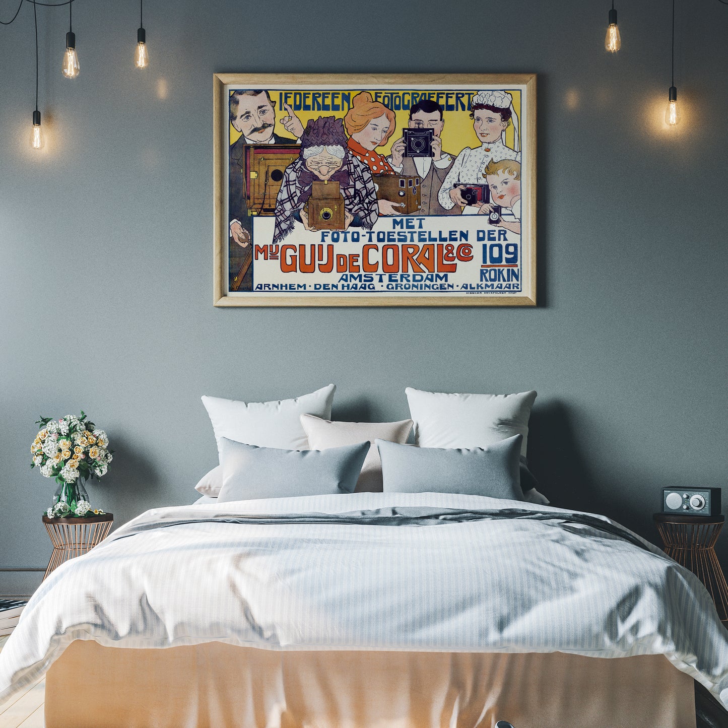 Old Camera Advertising Horizontal Print