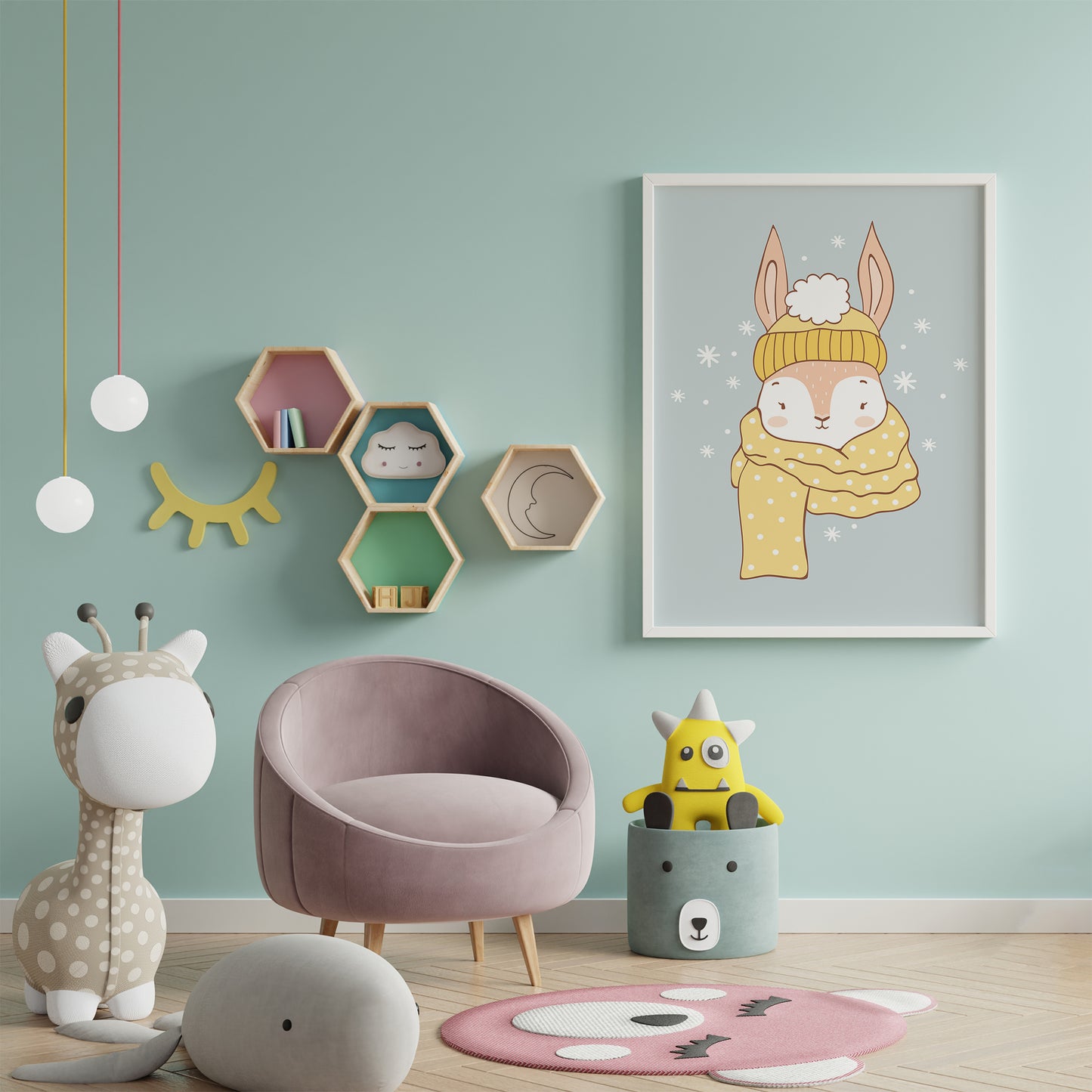 Cute Winter Rabbit Poster - HypeSheriff Europe