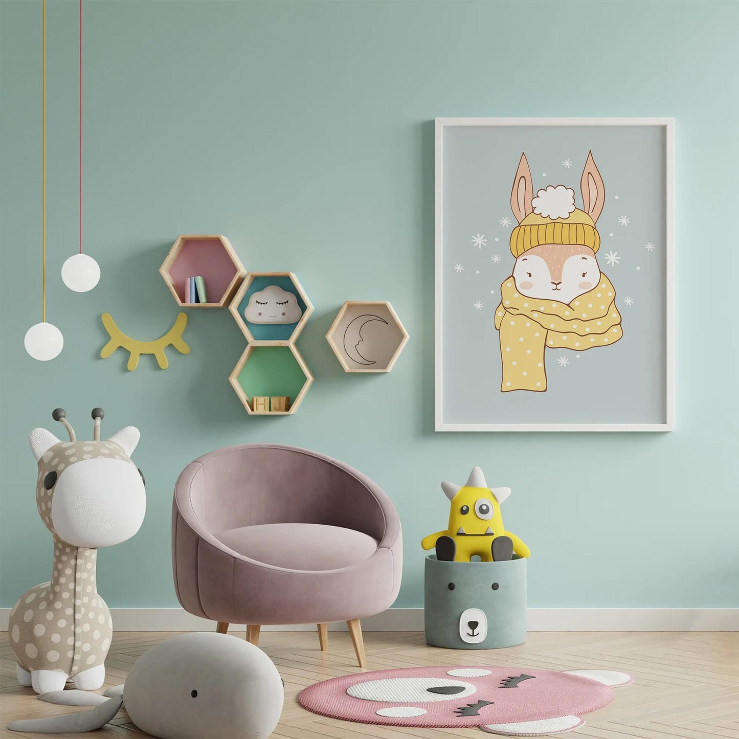 Cute Winter Rabbit Poster - HypeSheriff Europe
