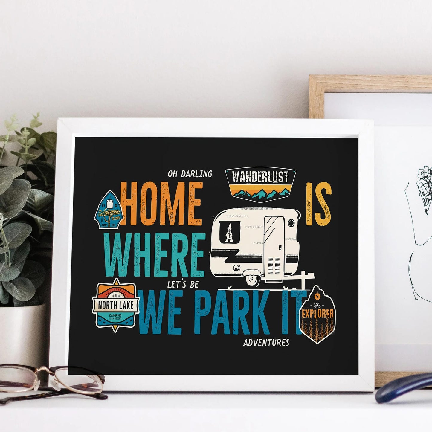 Camper Van Travel Print