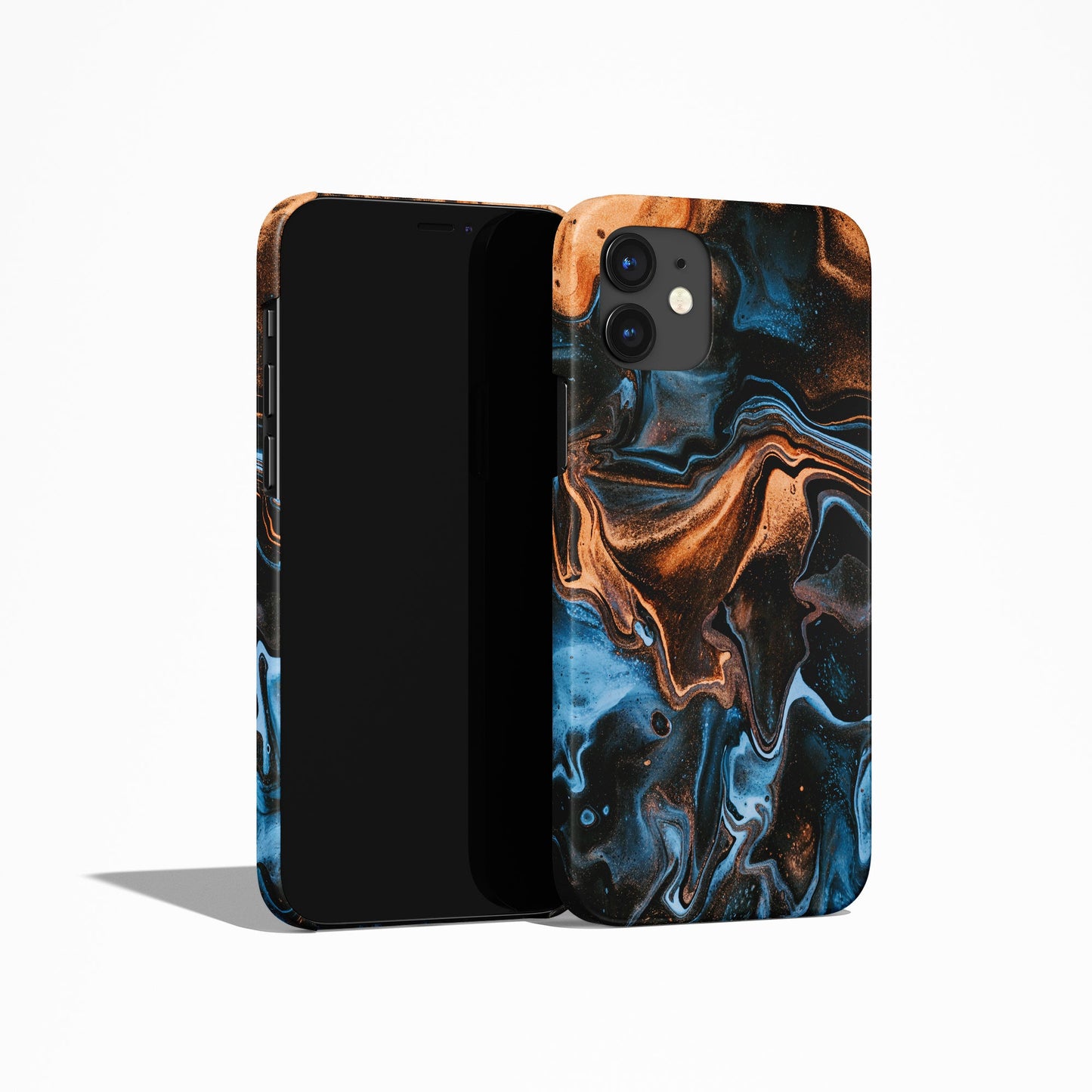 Blue Modern Swirl iPhone Case
