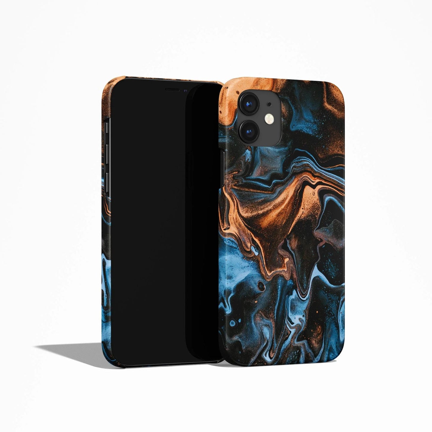 Blue Modern Swirl iPhone Case