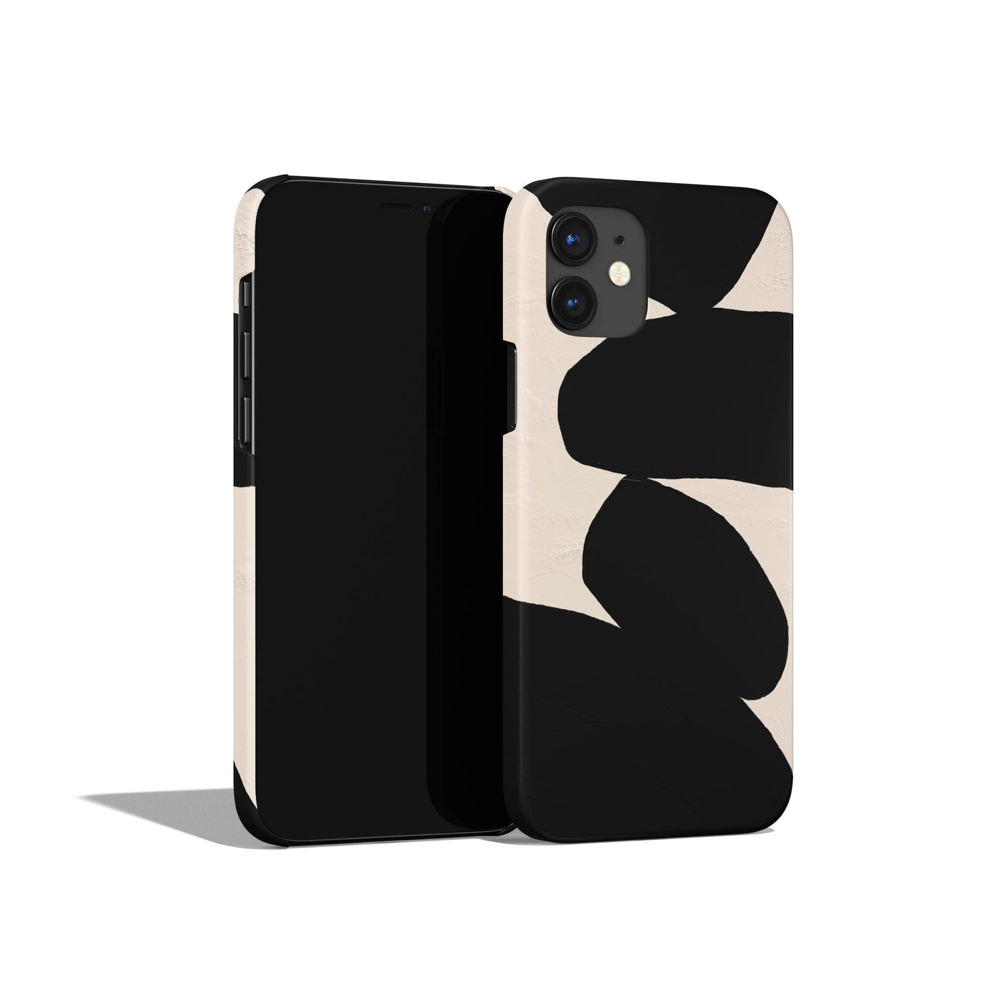 Nordic Big Black Stones iPhone Case