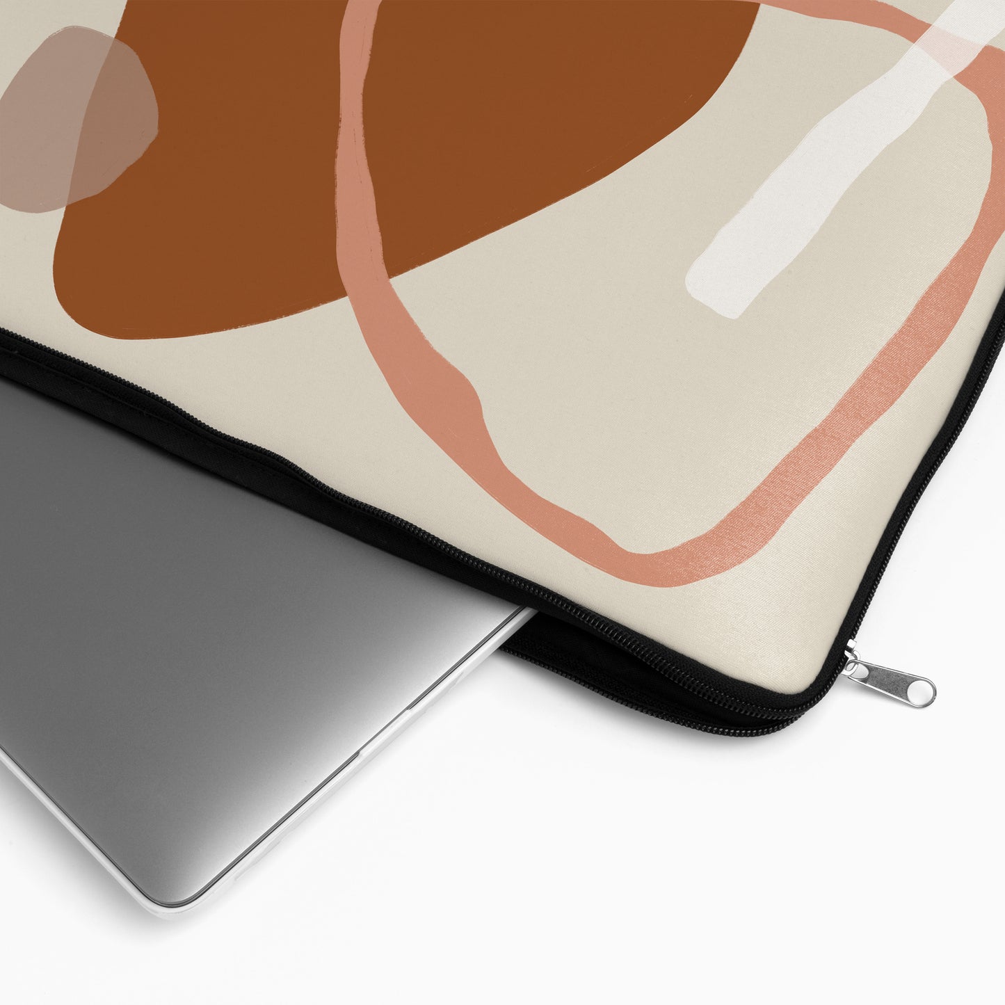 Beige Abstract Art - Laptop Sleeve