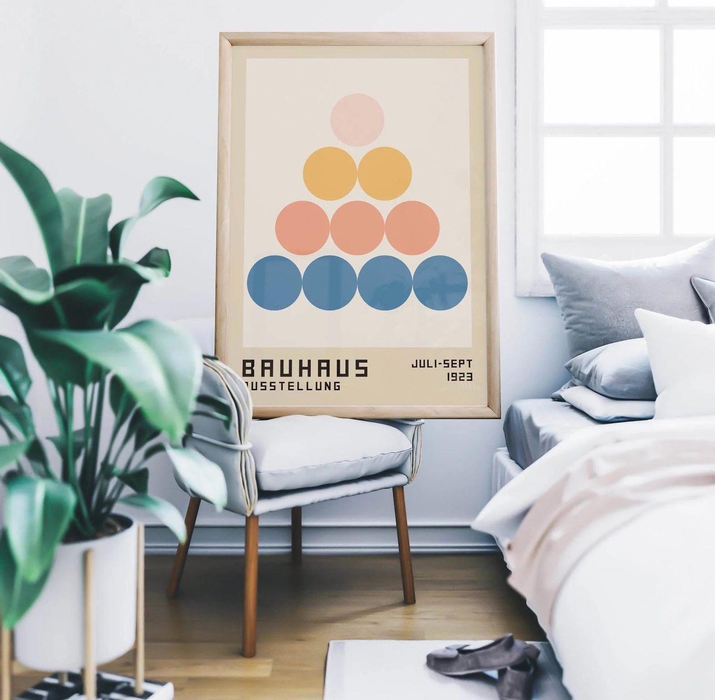 Geometric Bauhaus Circles Poster - HypeSheriff Europe