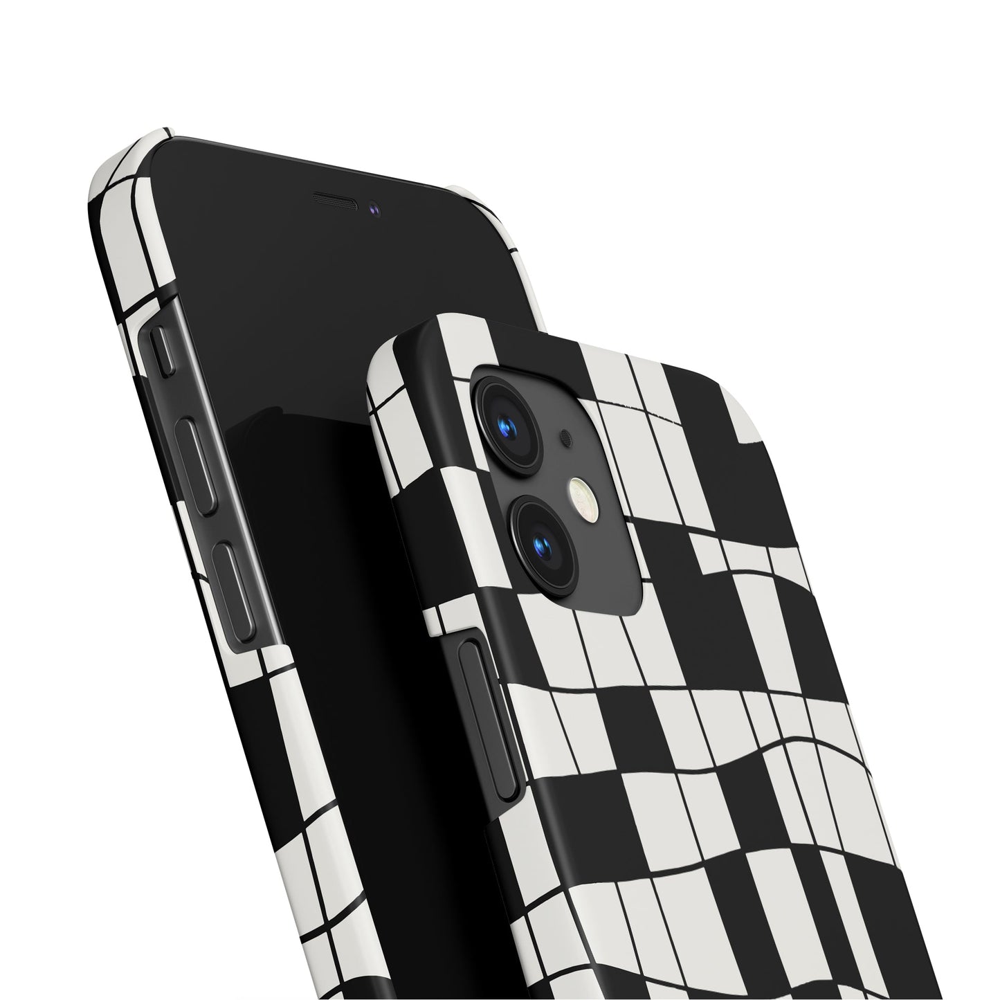 Black and White Checkerboard iPhone Case