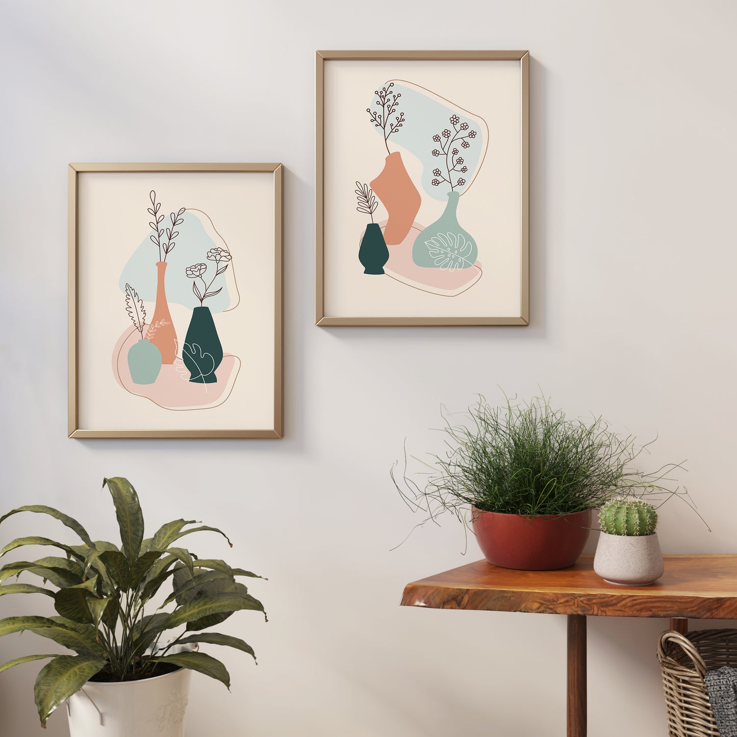 Set of 2 Pastel Nature Posters