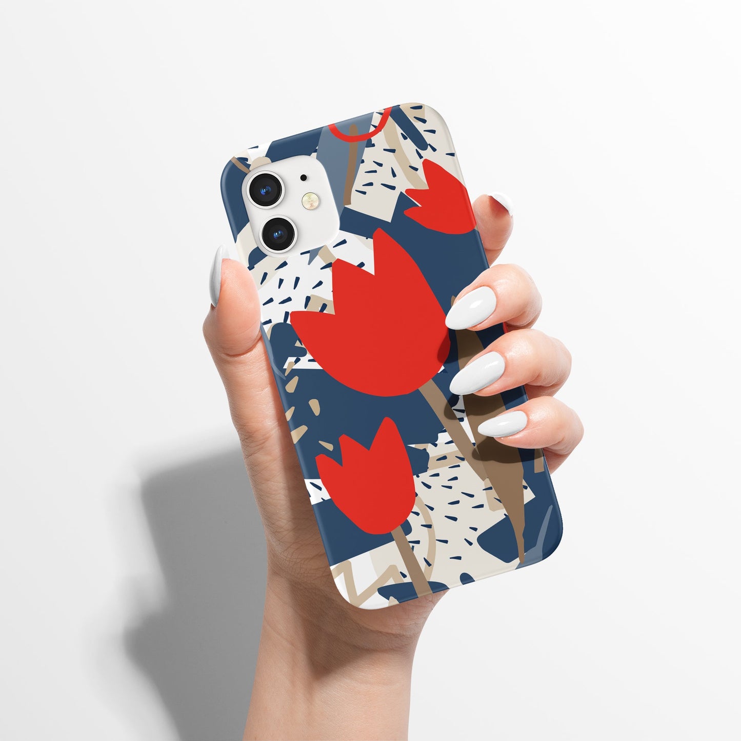 Red Tulips Floral iPhone Case