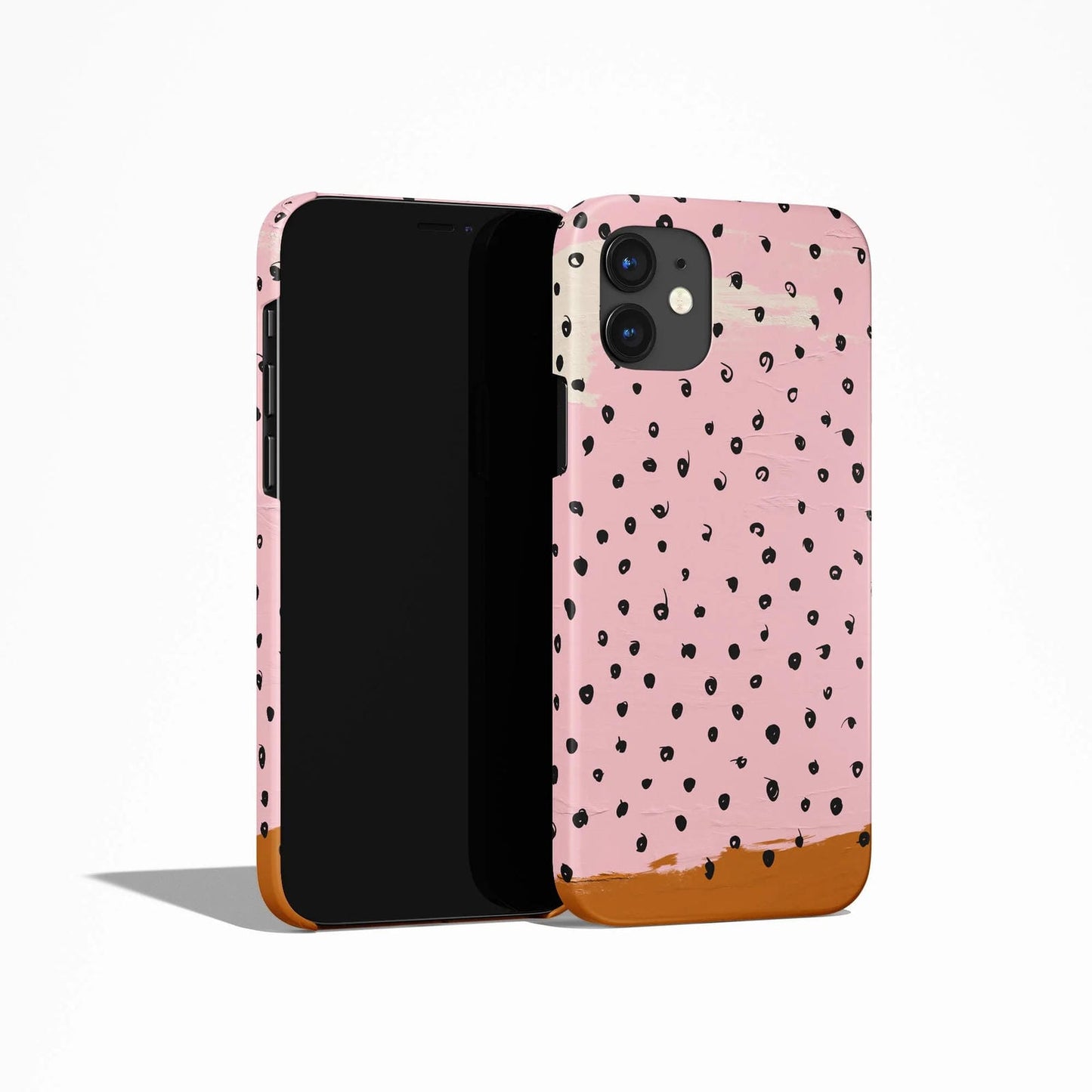Pink Polka Dots Pattern iPhone Case