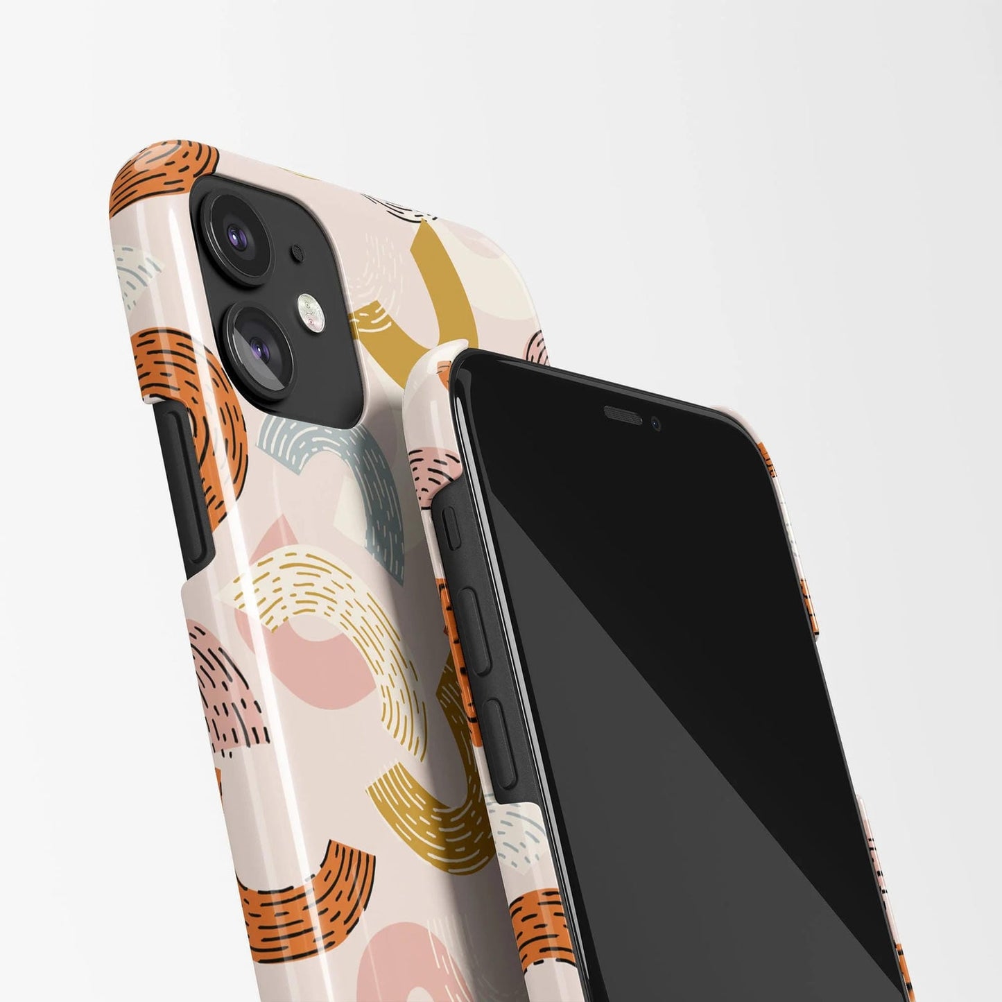 Beige Rainbows iPhone Case