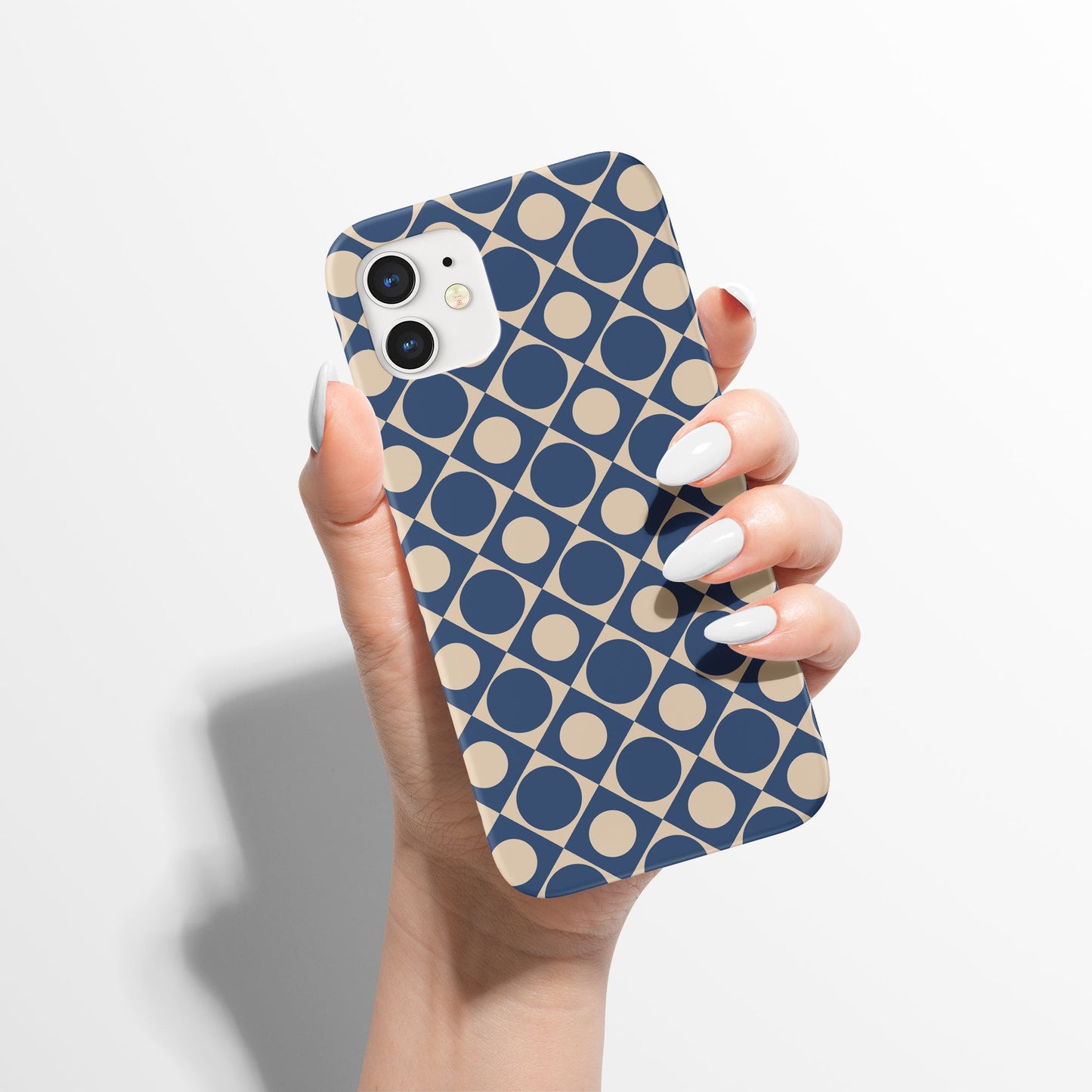 Blue Mid Century iPhone Case