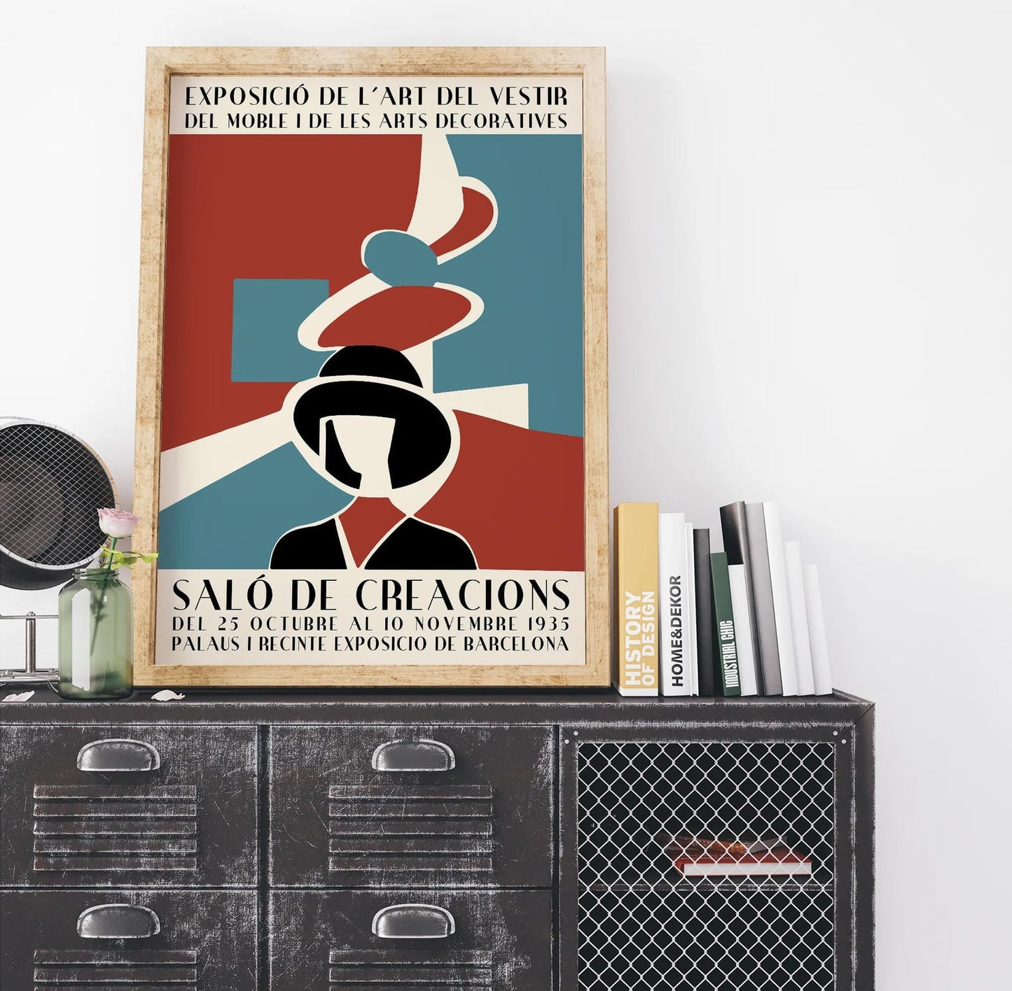 Vintage Barcelona Fashion Atelier Poster
