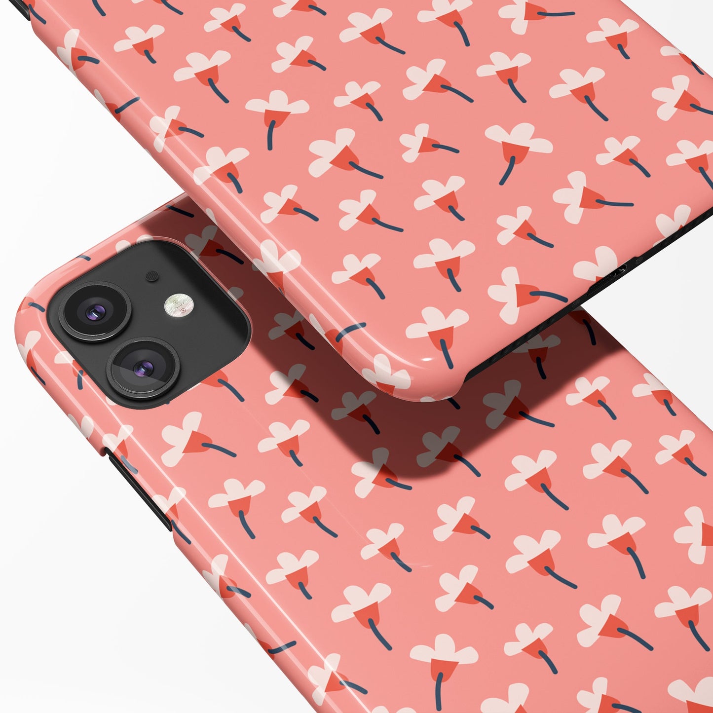 Pink Retro Feminin iPhone Case