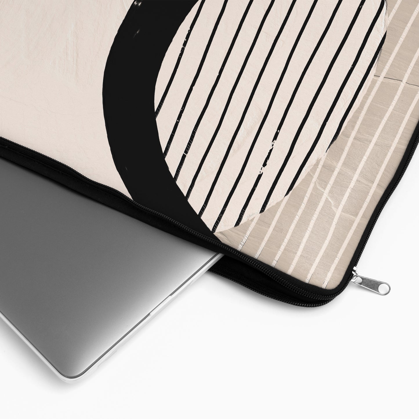 Beige Minimalist Painting - Laptop Sleeve
