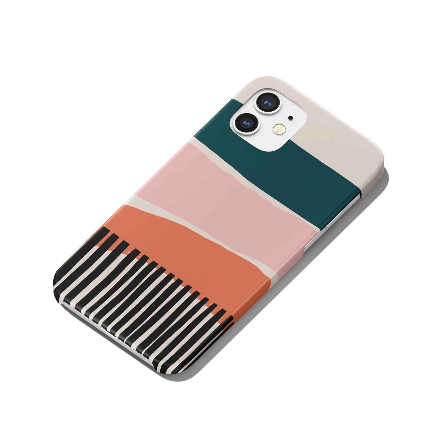 Modern Colorblocks Scenery iPhone Case
