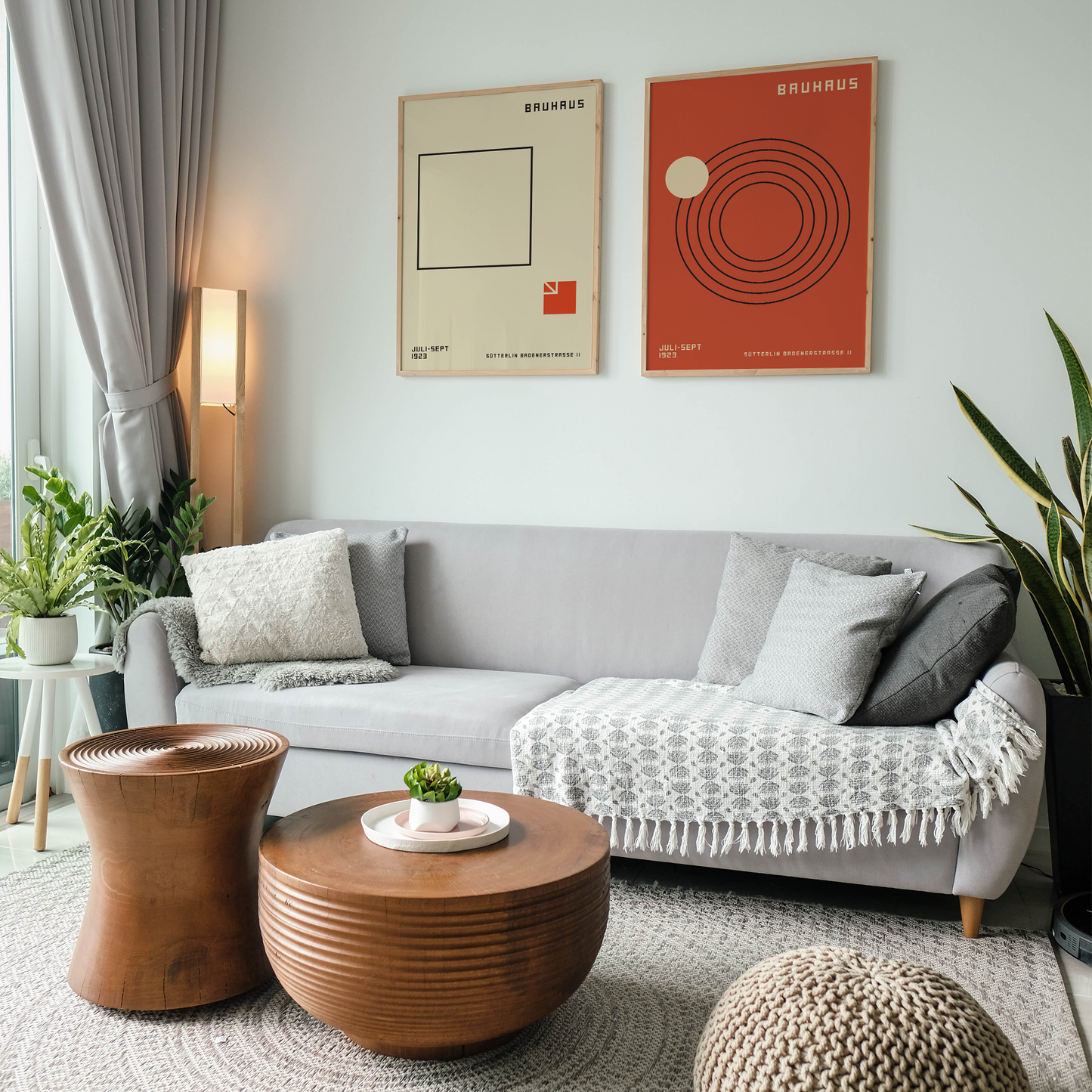 Set of 2 Minimalist Bauhaus Posters