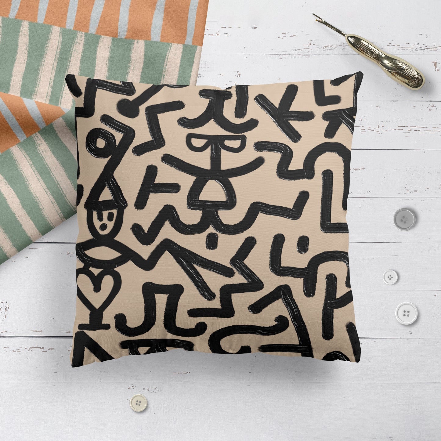 Paul Klee Artwork Throw Pillow