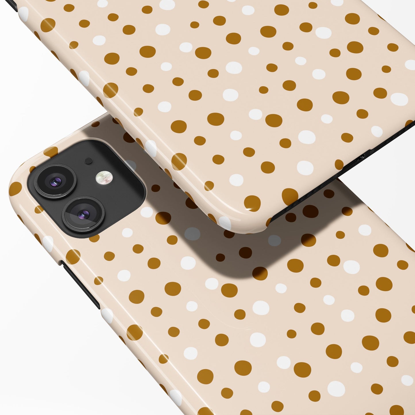 Beige Boho Dots iPhone Case