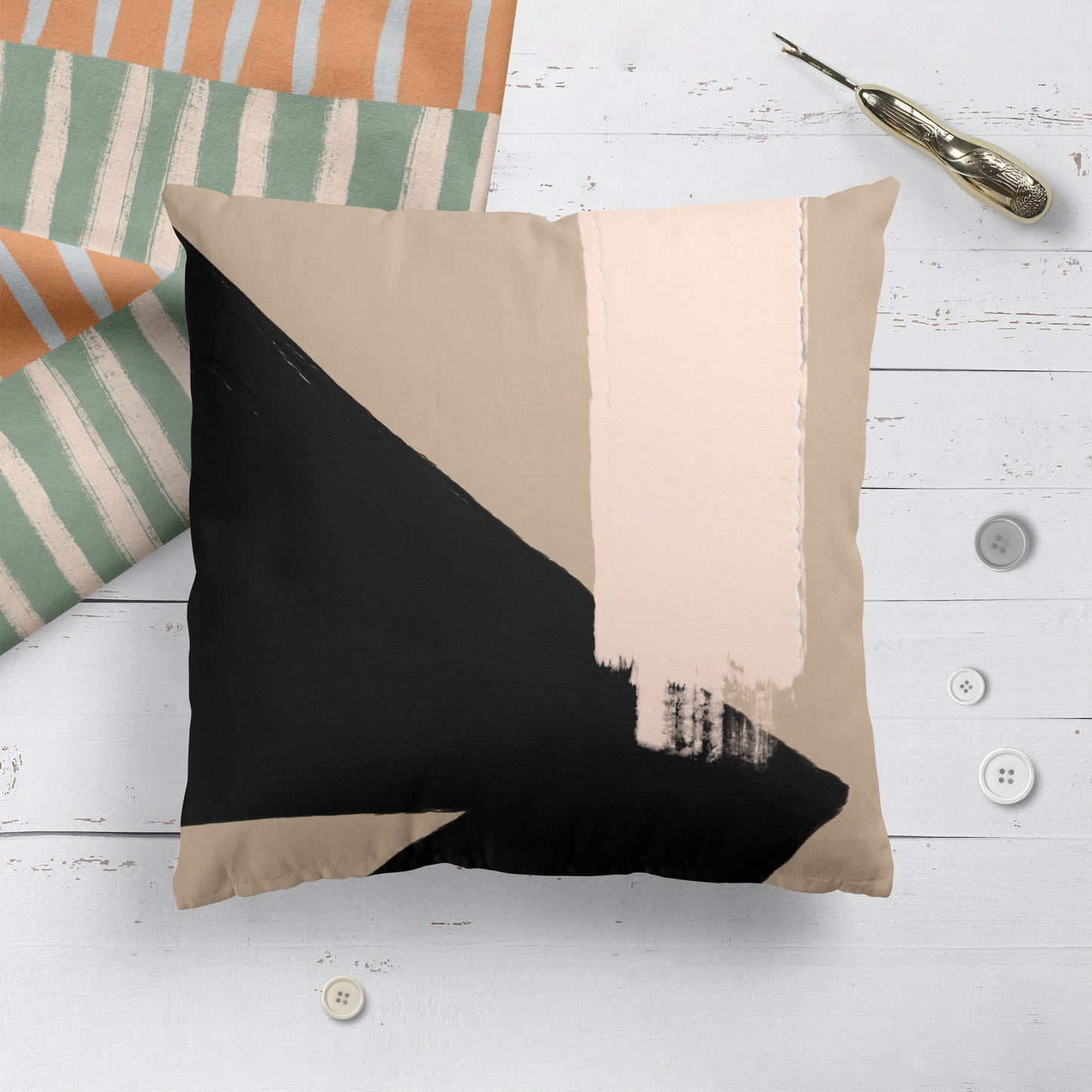 Minimalist Art Composition Throw Pillow