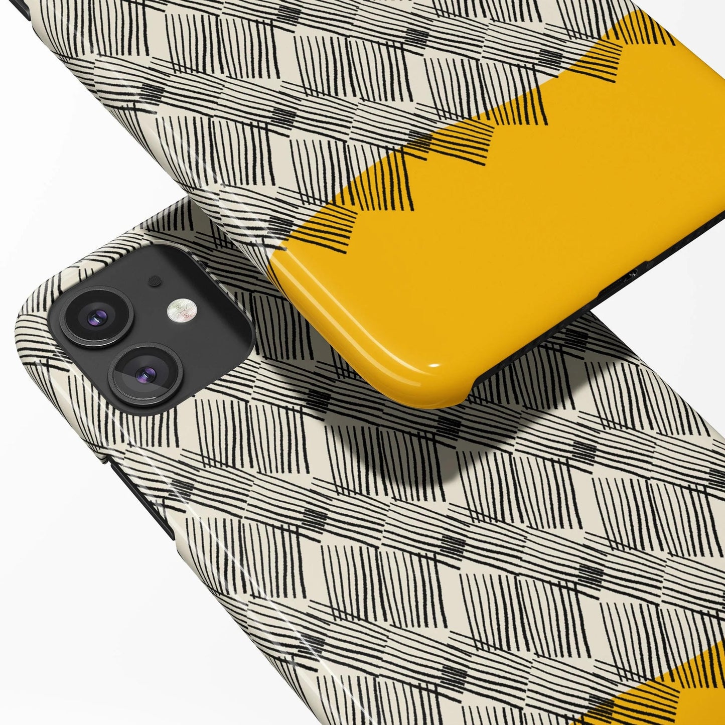 Yellow Mid Century iPhone Case