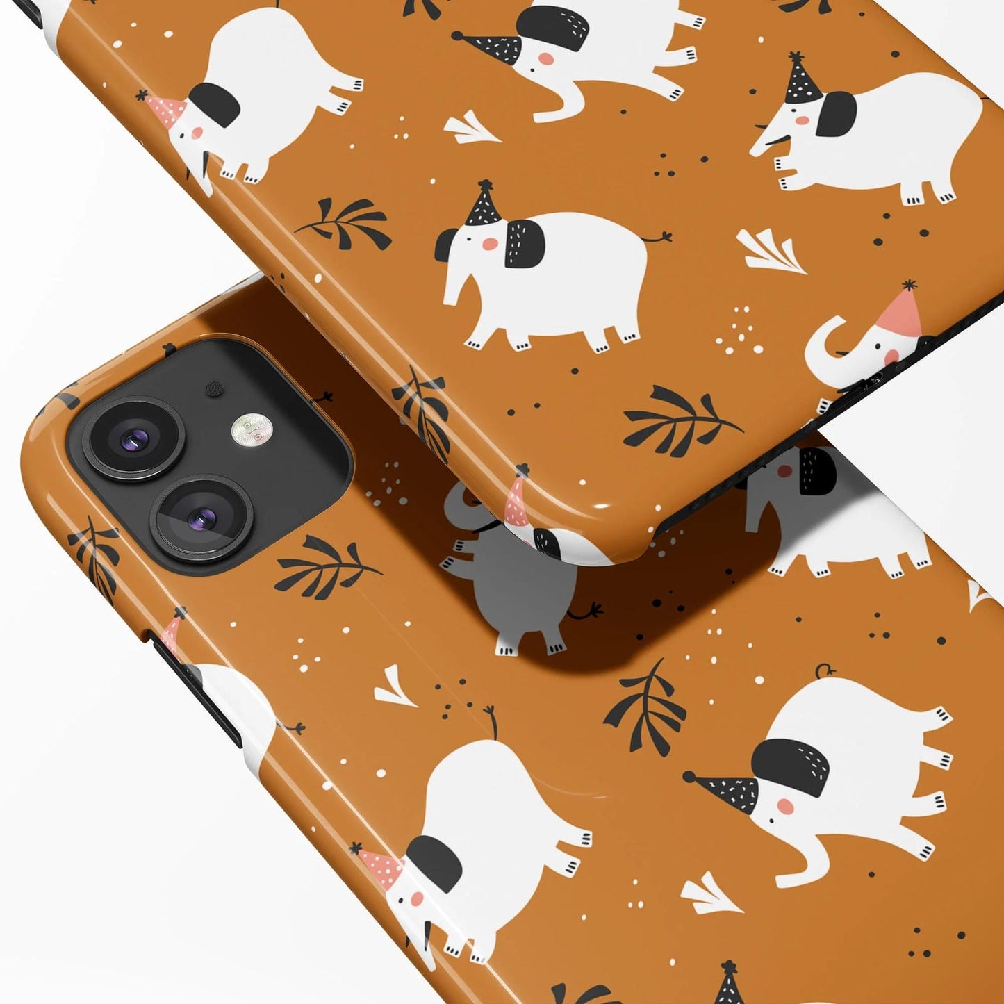 Cute Boho Elephants iPhone Case