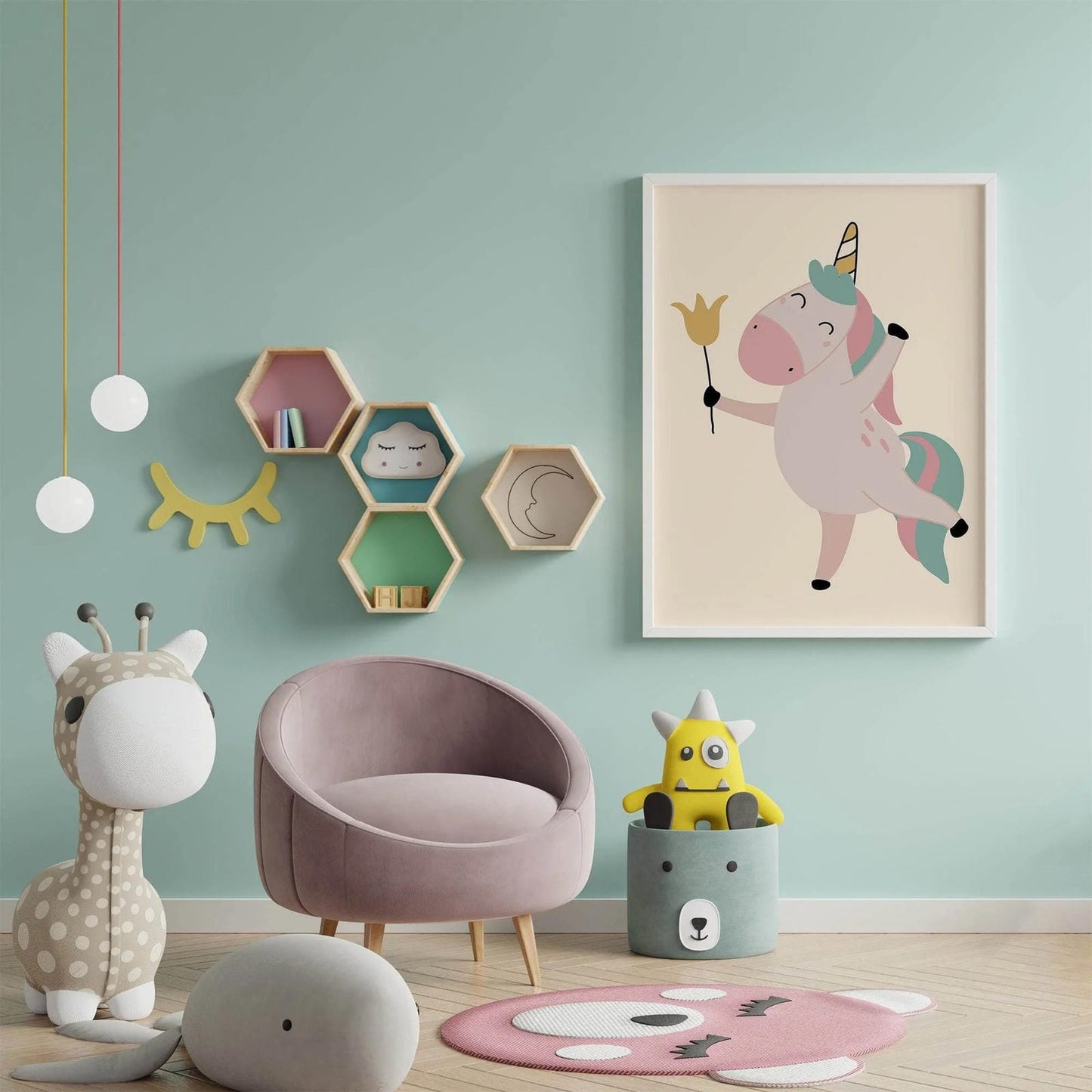 Happy Unicorn Poster - HypeSheriff Europe